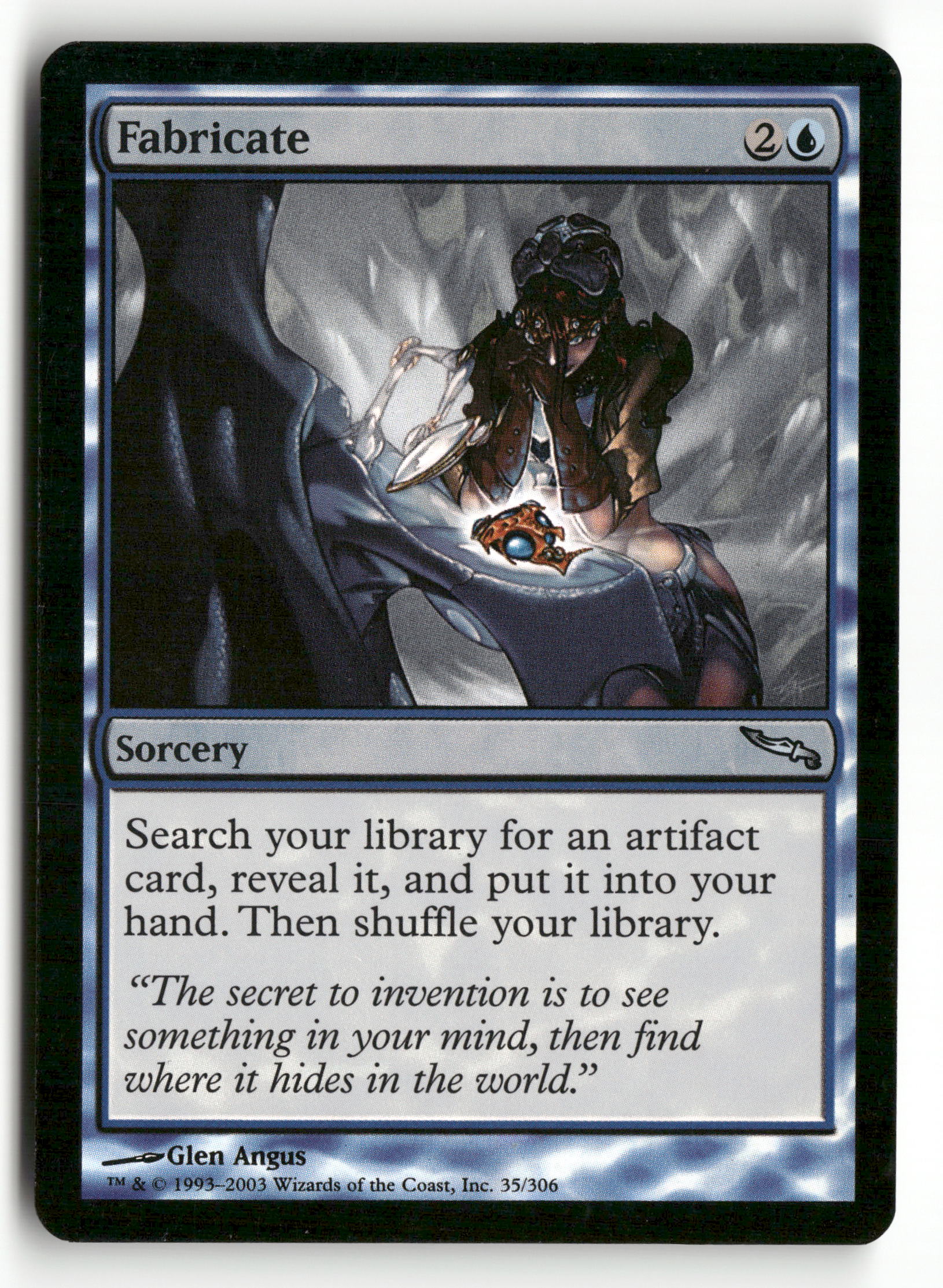 Magic The Gathering Mirrodin 35 Fabricate U Foil NM