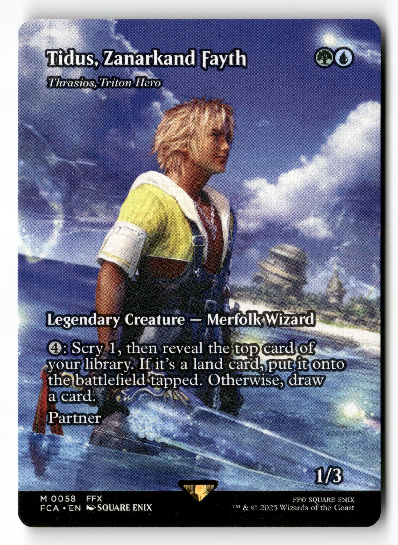 mtg final fantasy zanarkand MTG FINAL FANTASY: 58 Tidus, Zanarkand Fayth