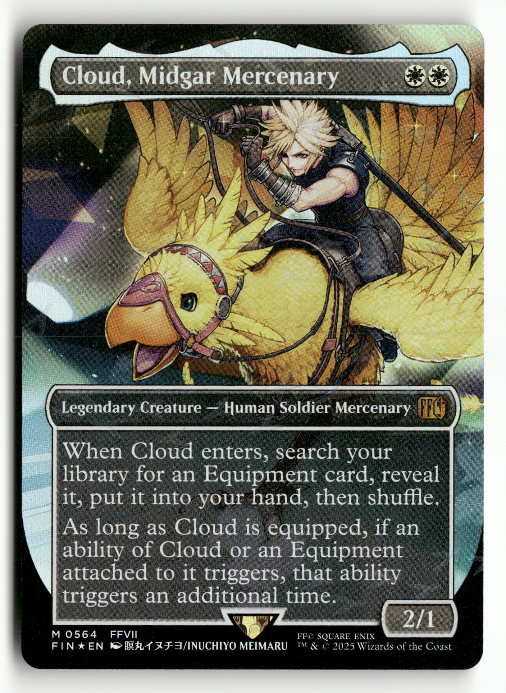 MTG FINAL FANTASY 564 Cloud, Midgar Mercenary (Borderless