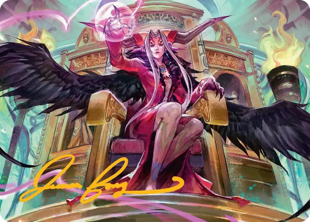 ff9 mtg cards MTG Art Series: FINAL FANTASY 9 Sorceress's Schemes Art Card (Gold-Stamped Signature) S NM