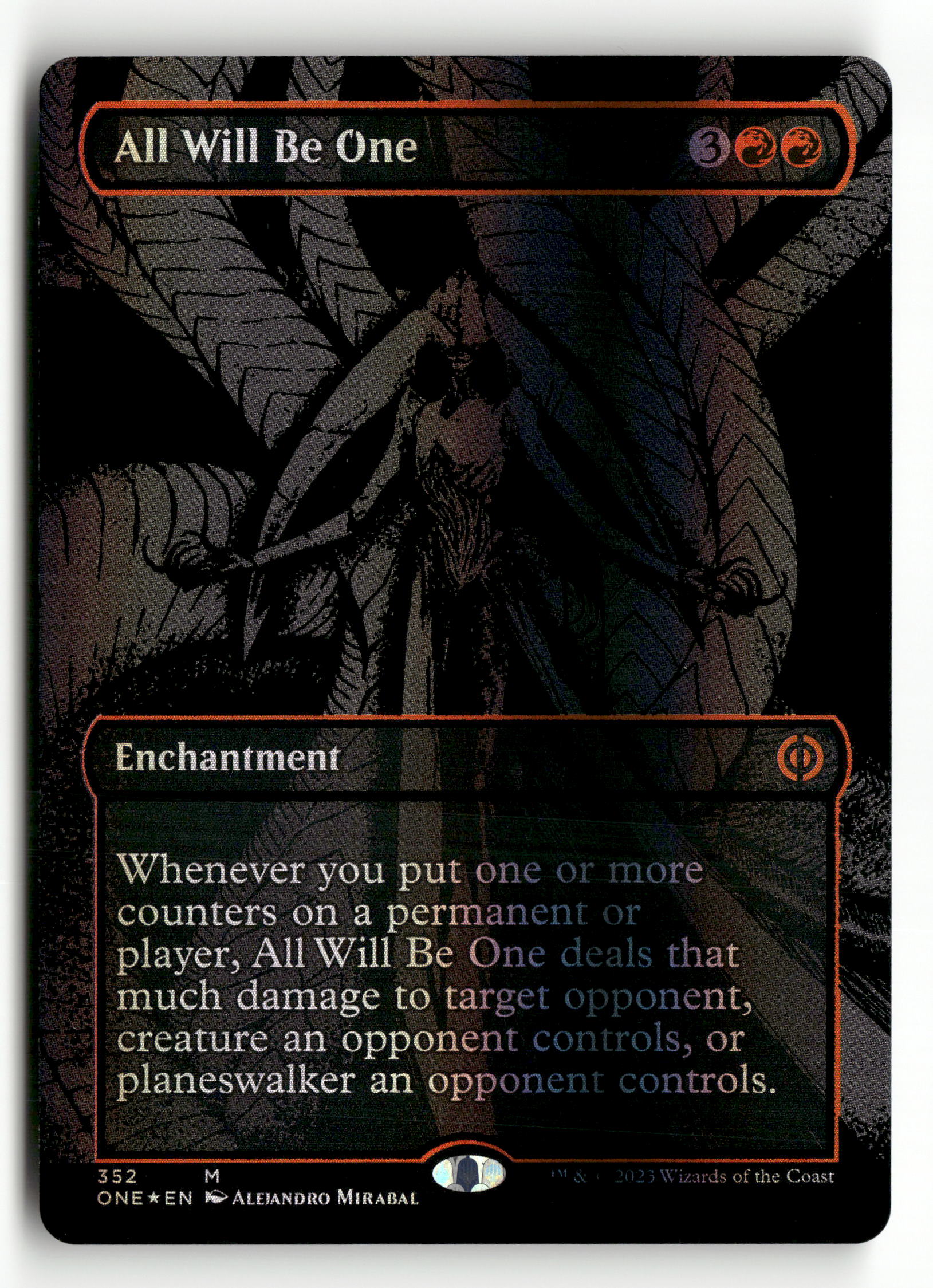 MTG Phyrexia: All Will Be One 352 All Will Be One (Oil Slick Raised Foil) MTG Phyrexia: All Will Be One 352 All Will Be One (Oil Slick Raised Foil)