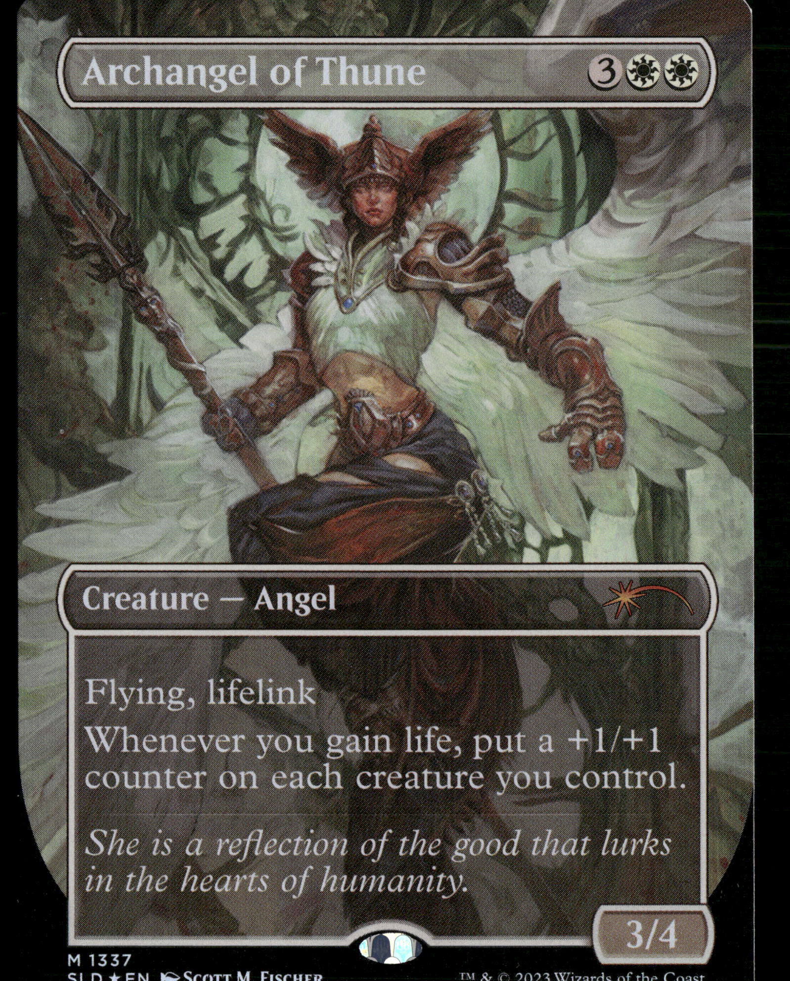 Magic The Gathering Secret Lair Drop Series 1337 Archangel of Thune M NM Magic The Gathering Secret Lair Drop Series 1337 Archangel of Thune M NM