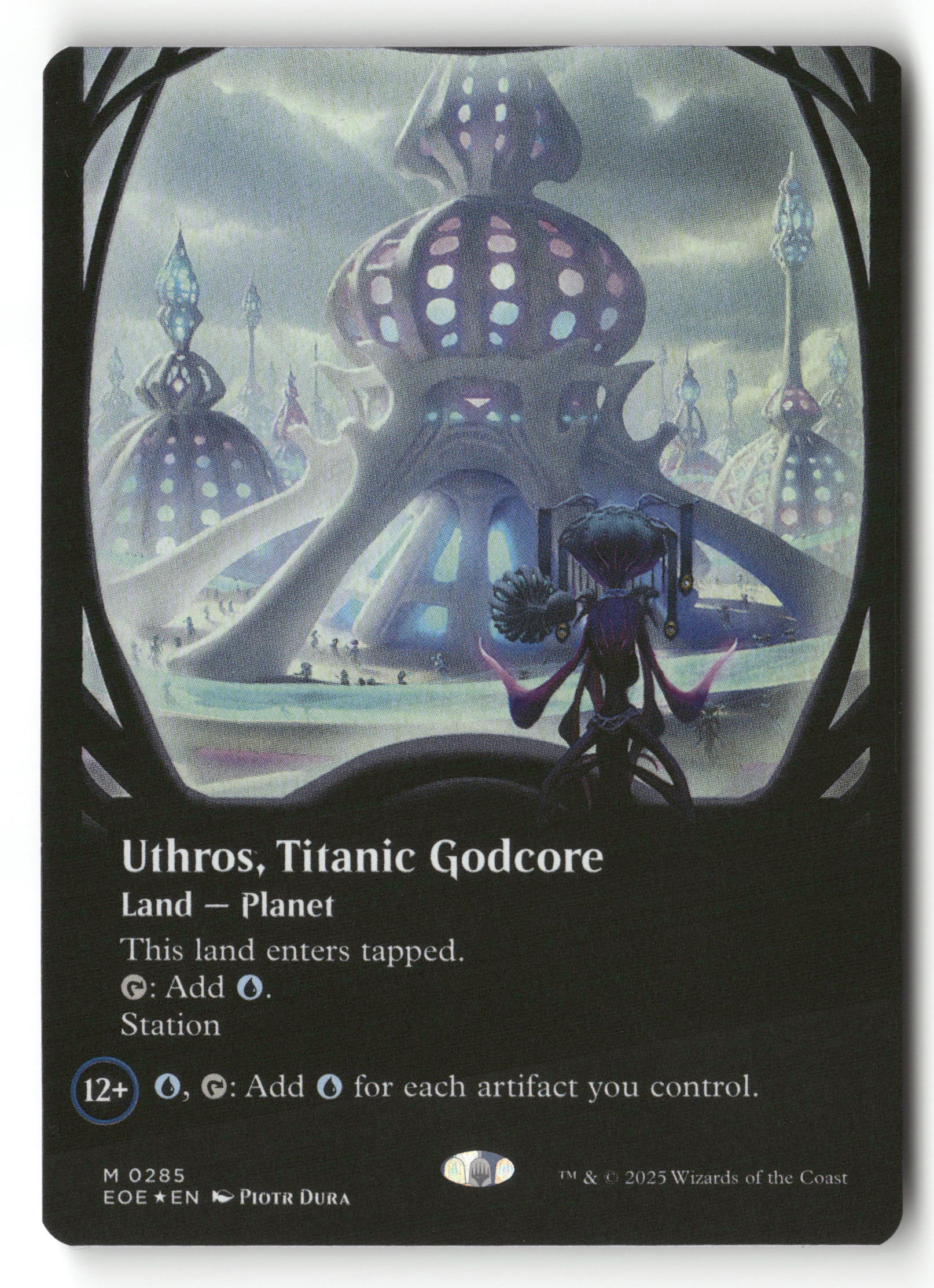 MTG Edge of Eternities 285 Uthros, Titanic Godcore (Borderless) M NM FOIL MTG Edge of Eternities 285 Uthros, Titanic Godcore (Borderless) M NM FOIL
