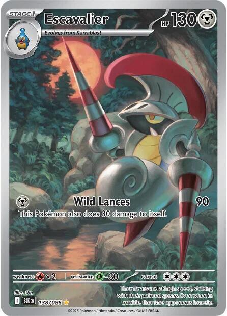Escavalier 138/086 (SV: Black Bolt)  - Holofoil