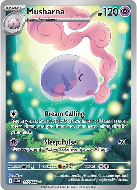 Musharna 117/086 (SV: Black Bolt)  - Holofoil