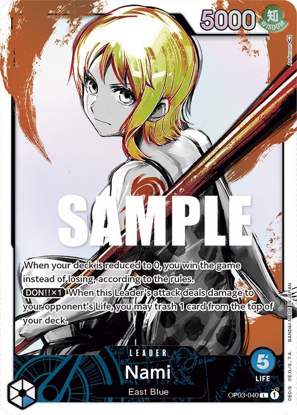 Nami OP03-040 (Pillars of Strength)  - Alternate Art Foil