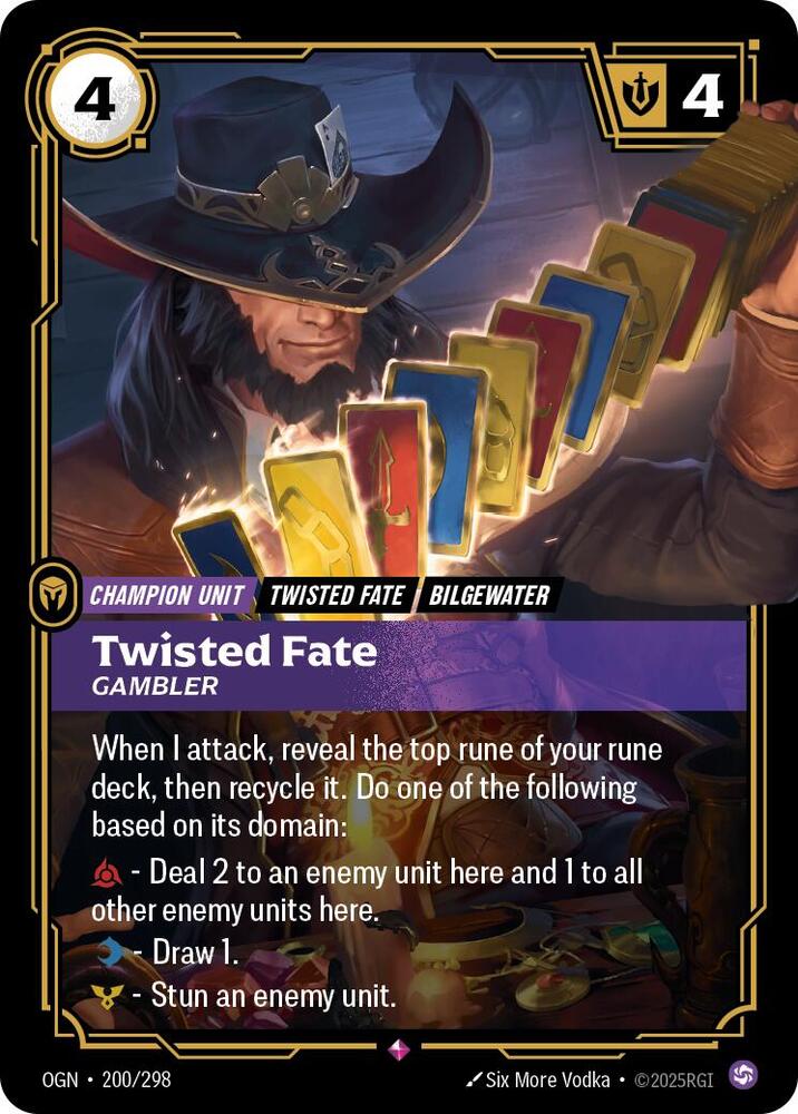 Twisted Fate - Gambler 200/298 (Origins)  - Foil