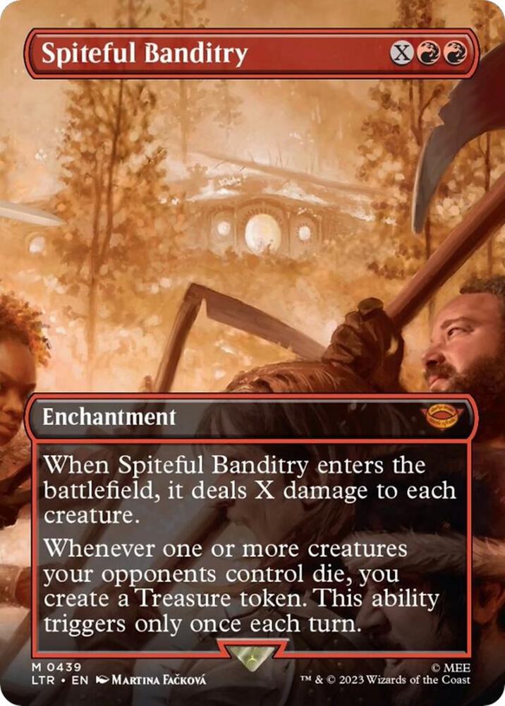 Spiteful Banditry 439 (Universes Beyond: The Lord of the Rings: Tales of Middle-earth)  - Borderless Foil