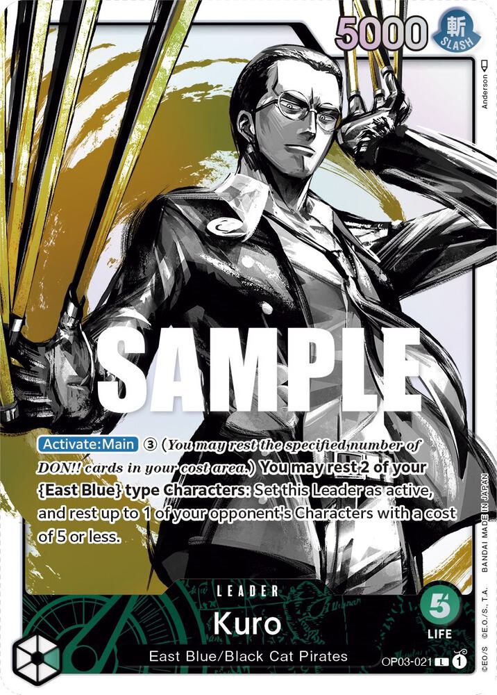 Kuro OP03-021 (Pillars of Strength)  - Alternate Art Foil