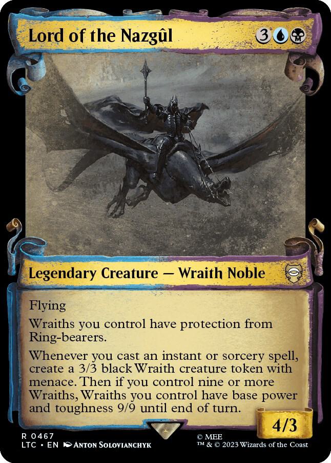 Lord of the Nazgul Showcase Scrolls 467 (Commander: The Lord of the Rings: Tales of Middle-earth)  - Showcase Scroll Foil