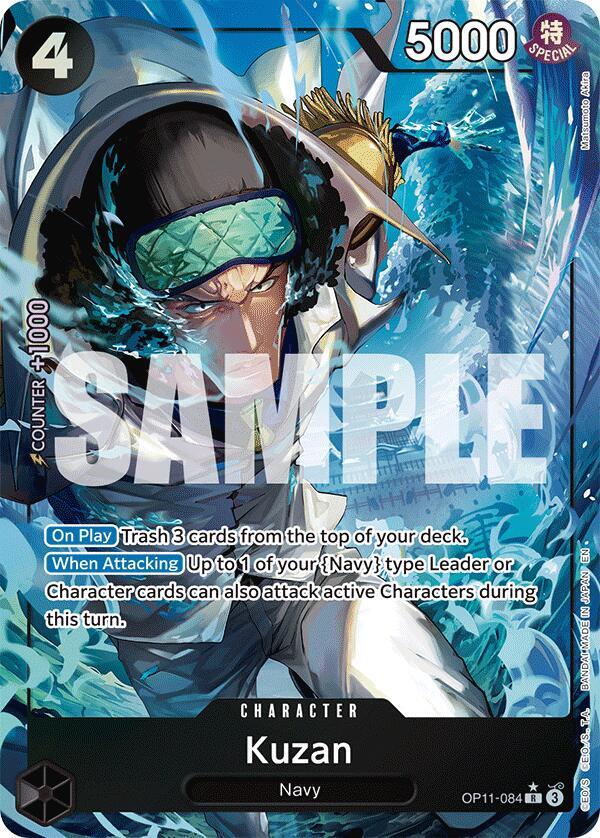 Kuzan OP11-084 (A Fist of Divine Speed)  - Alternate Art Foil