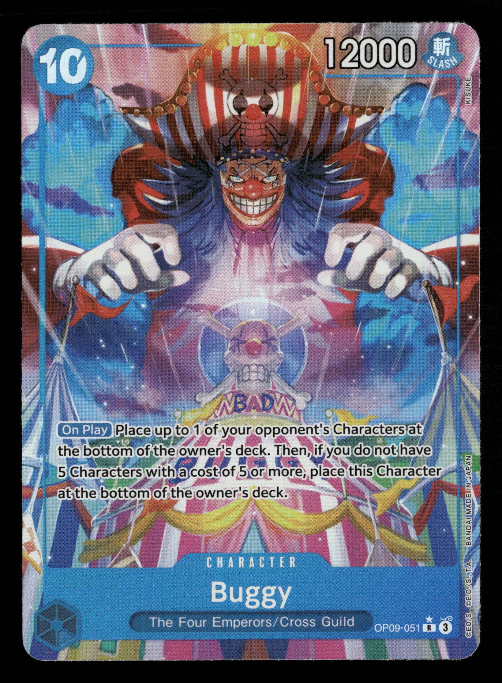 One Piece TCG OP09-051 Buggy Rare Alternate Art