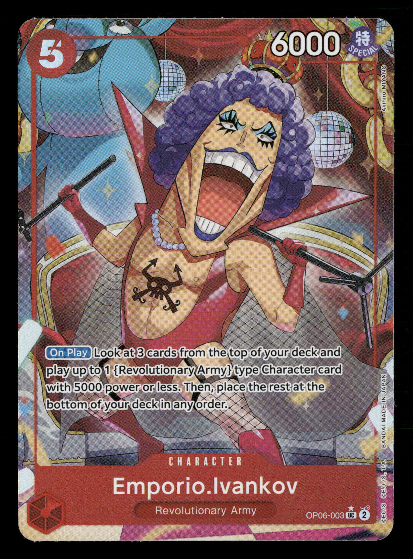 one piece tcg ivankov deck One Piece TCG OP06-003 Emporio.Ivankov PRB01 Full Art