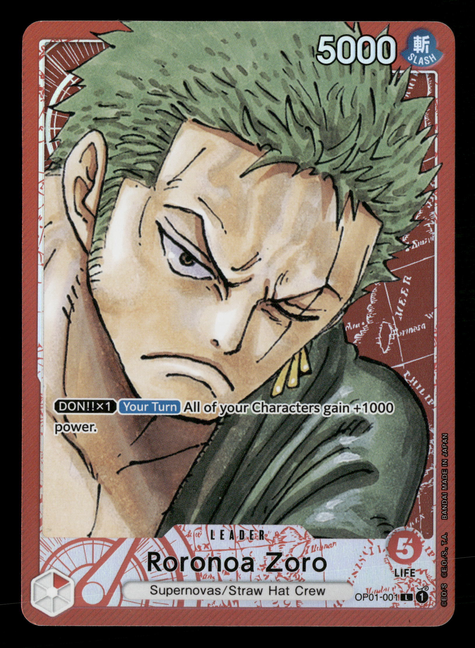 one piece card game romance dawn op01 One Piece TCG Romance Dawn OP01-001 Roronoa Zoro Alternative Art