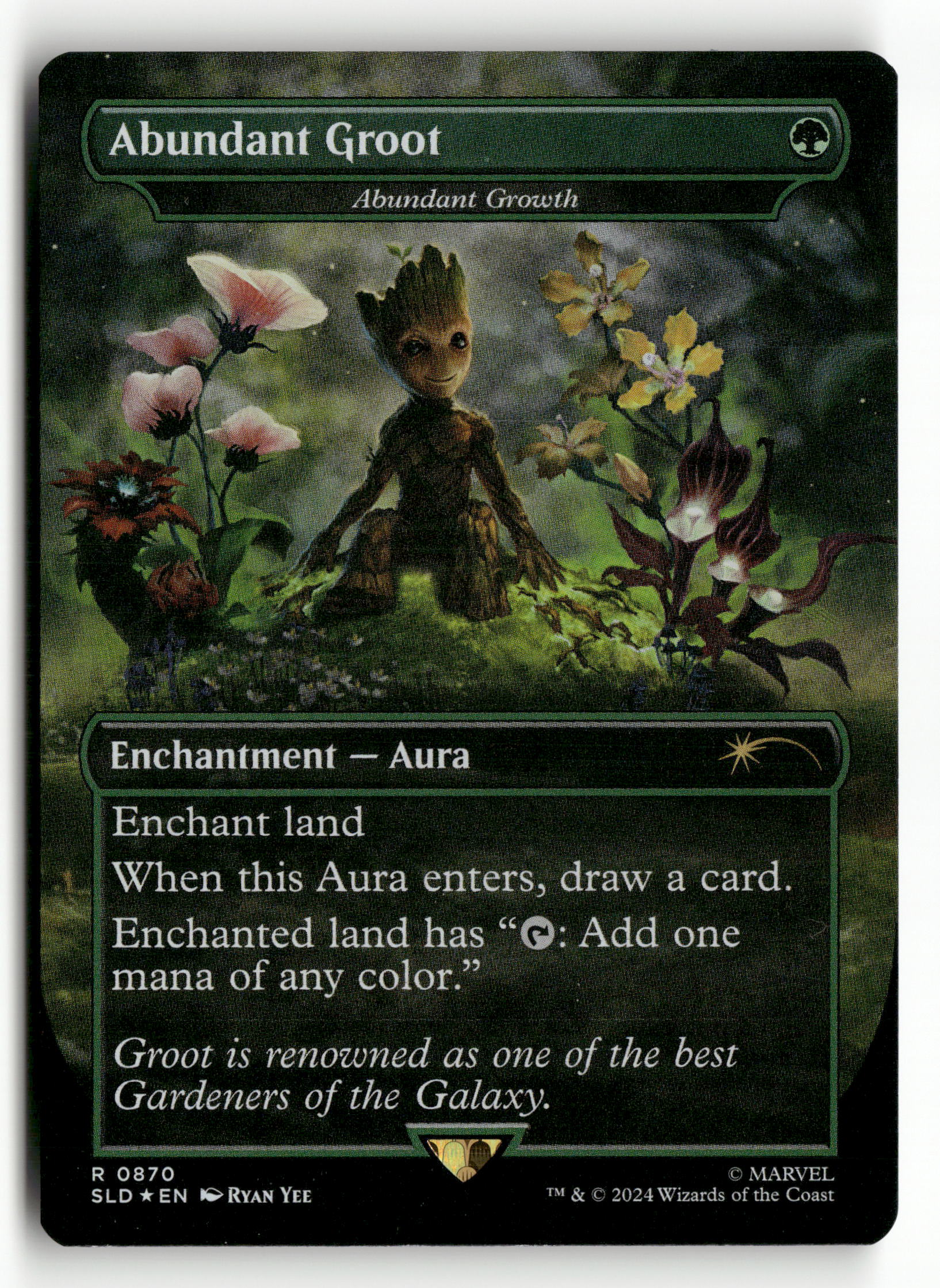 2024 MTG Magic Secret Lair Drop 0870 Abundant Groot (Abundant Growth) 2024 MTG Magic Secret Lair Drop 0870 Abundant Groot (Abundant Growth)