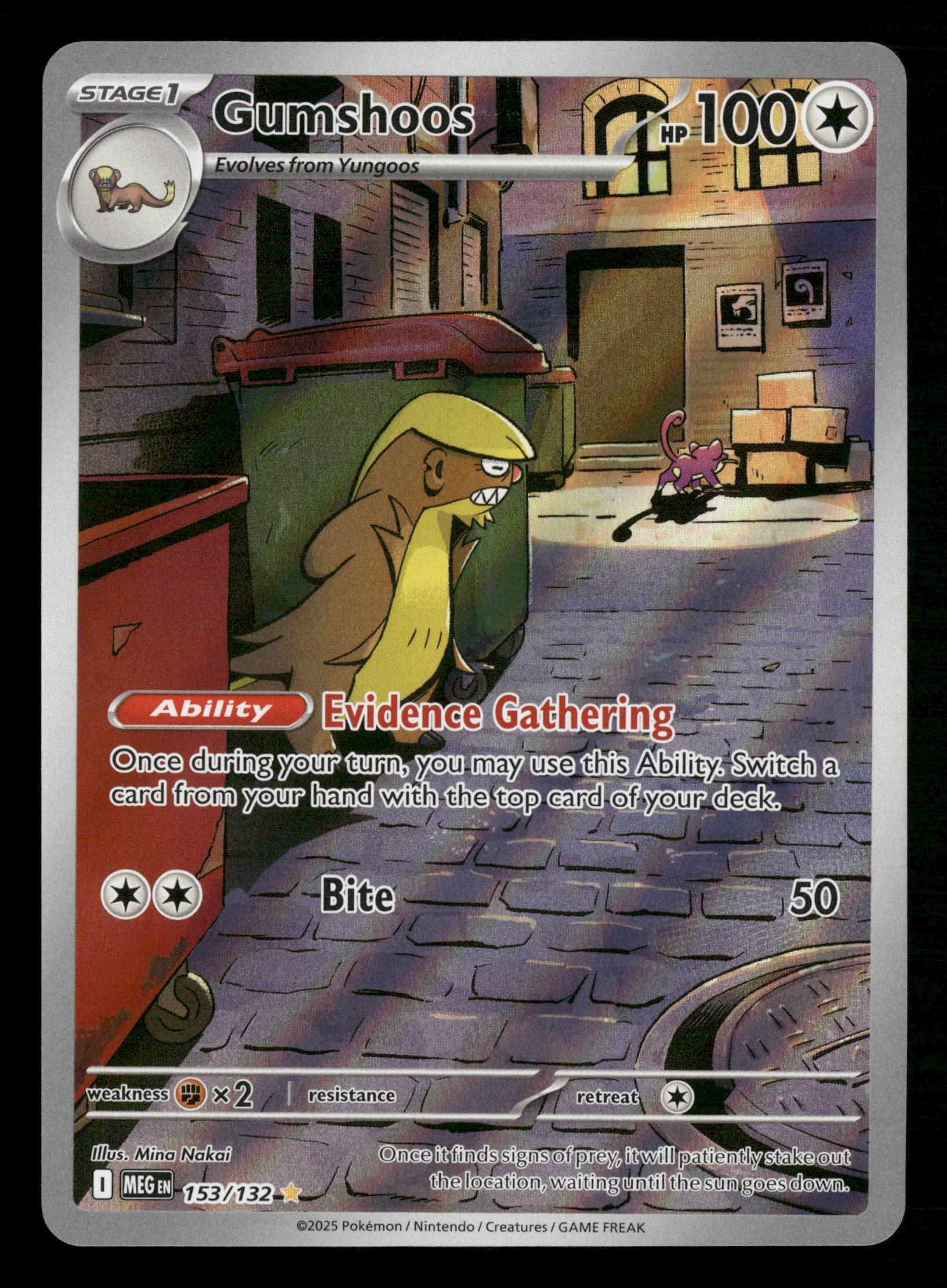 pokemon gumshoos card Pokemon Trading Card Game Sun & Moon Unified Minds Rare Gumshoos #181 main image 1