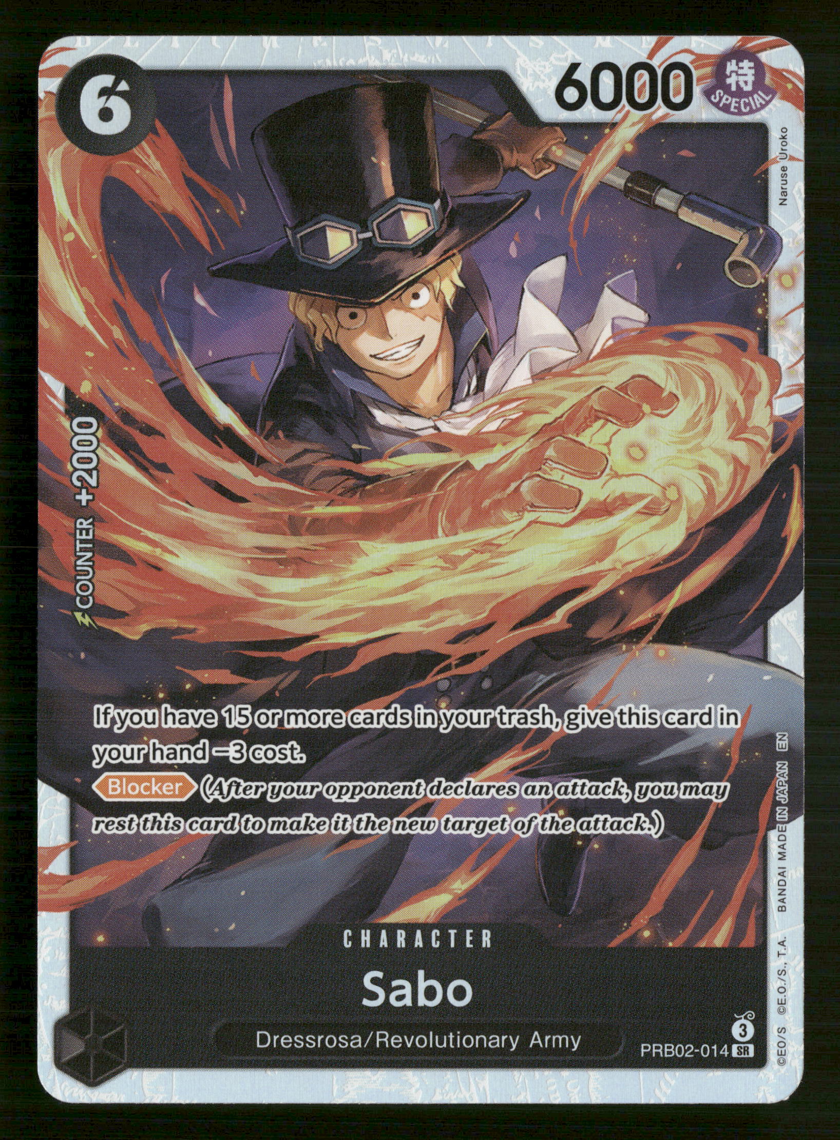 One Piece TCG The Best Vol.2 PRB02-014 Sabo SR