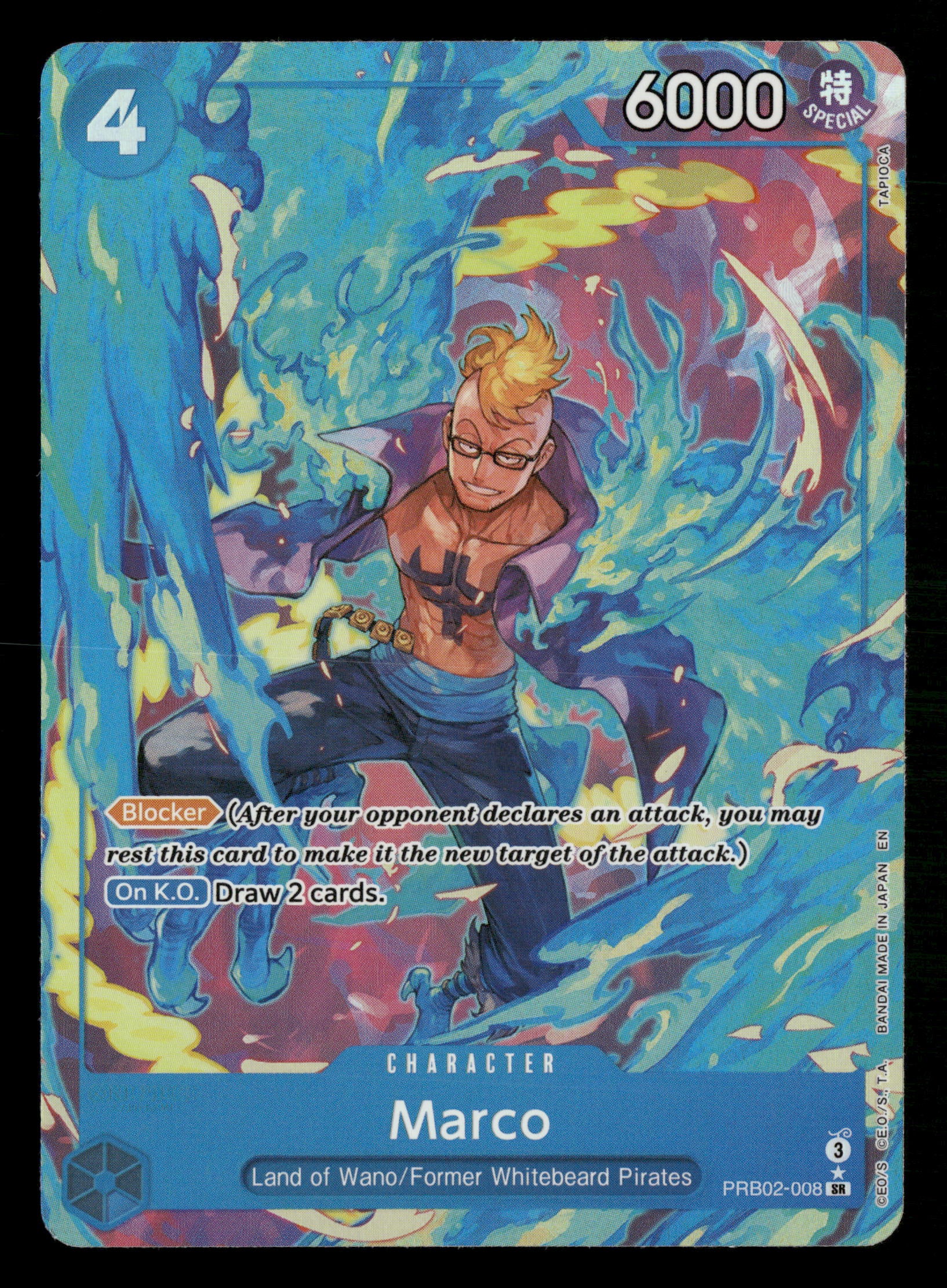 One Piece TCG The Best Vol.2 PRB02-008 Marco Alternative Art One Piece TCG The Best Vol.2 PRB02-008 Marco Alternative Art