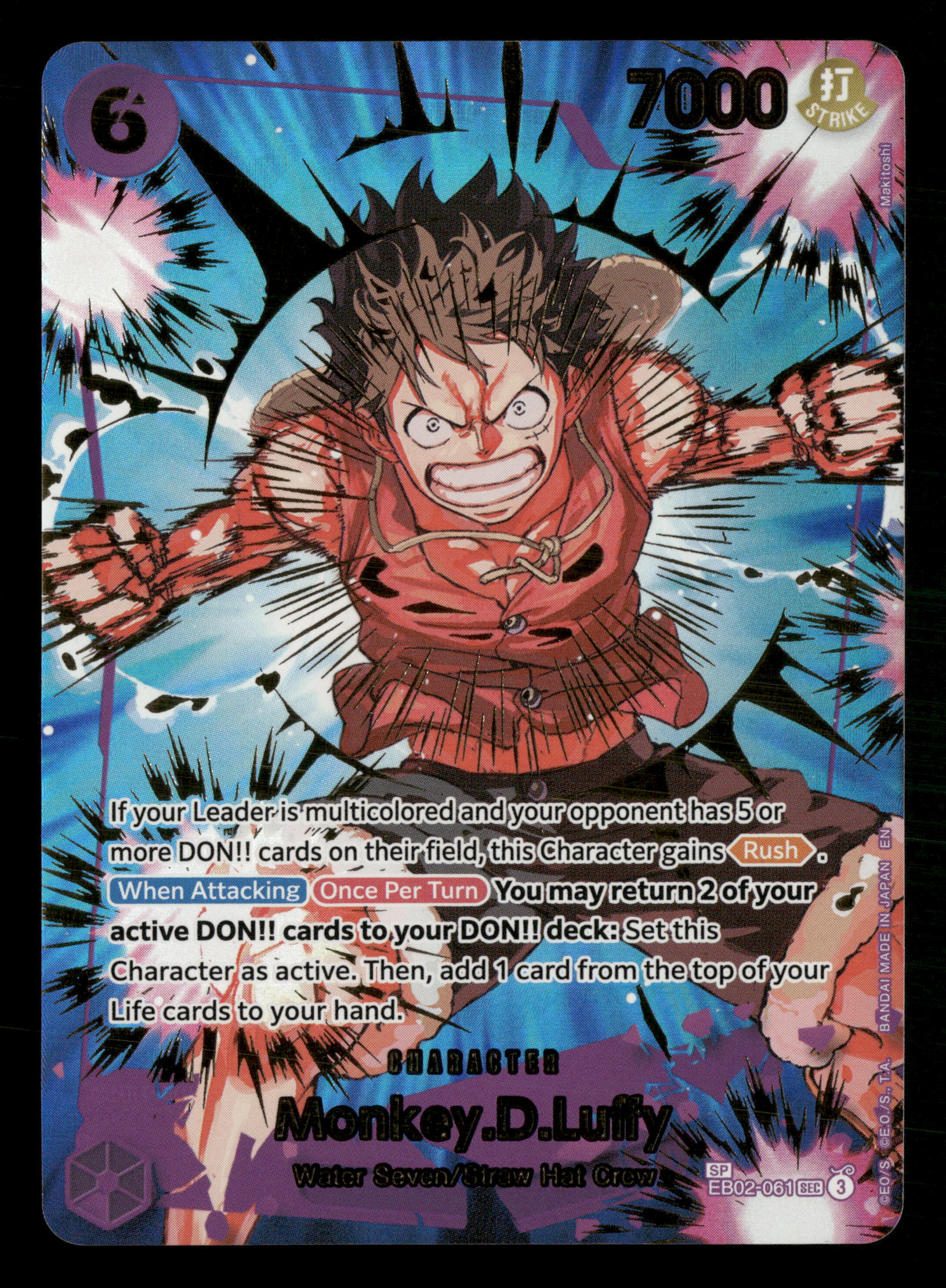One Piece TCG The Best Vol.2 PRB02 EB02-061 Monkey.D.Luffy SP One Piece TCG The Best Vol.2 PRB02 EB02-061 Monkey.D.Luffy SP