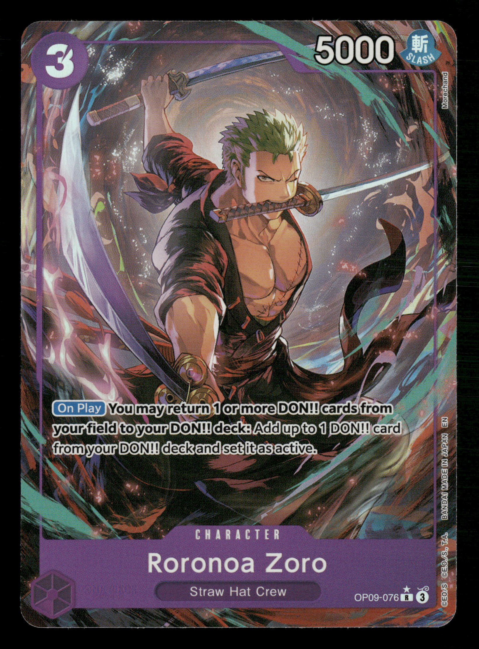 One Piece TCG The Best Vol.2 PRB02 OP09-076 Roronoa Zoro Alternative A One Piece TCG The Best Vol.2 PRB02 OP09-076 Roronoa Zoro Alternative A