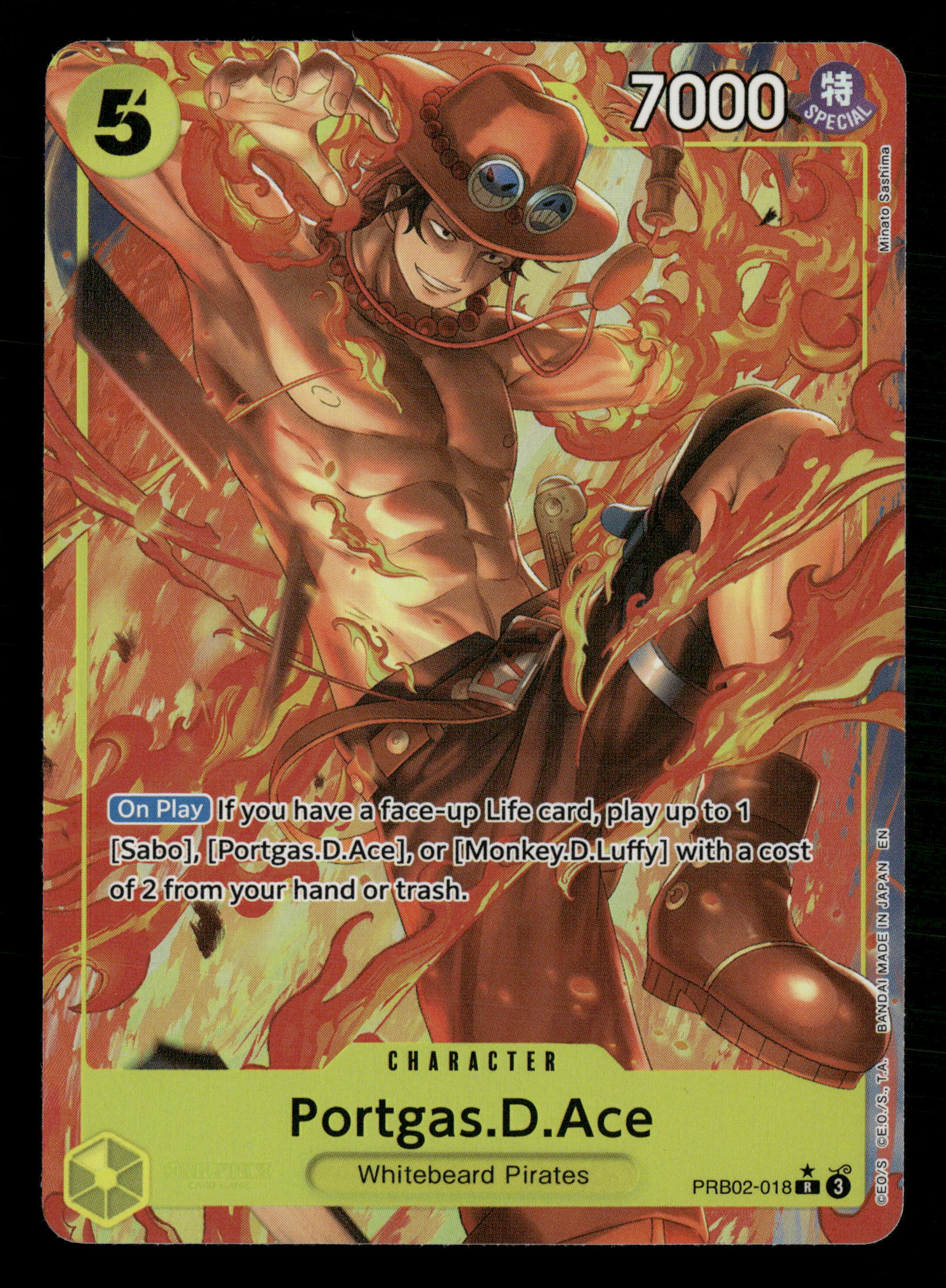 One Piece TCG The Best Vol.2 PRB02-018 Portgas.D.Ace Alternative Art One Piece TCG The Best Vol.2 PRB02-018 Portgas.D.Ace Alternative Art