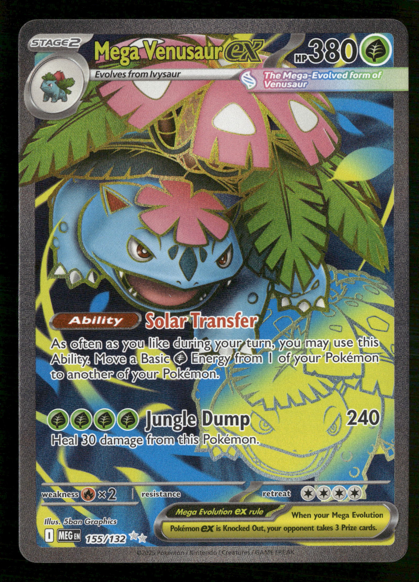 2025 Pokemon Mega Evolutions 155/132 Mega Venusaur ex Ultra Rare