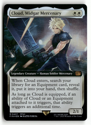 2025 MTG Magic Final Fantasy 0427 Cloud, Midgar Mercenary Borderless F