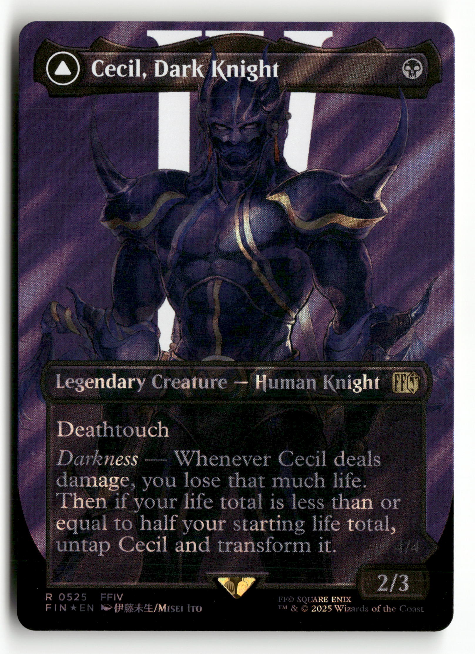 2025 MTG Magic Final Fantasy 0525 Cecil, Dark Knight/Cecil, Redeemed P 2025 MTG Magic Final Fantasy 0525 Cecil, Dark Knight/Cecil, Redeemed P