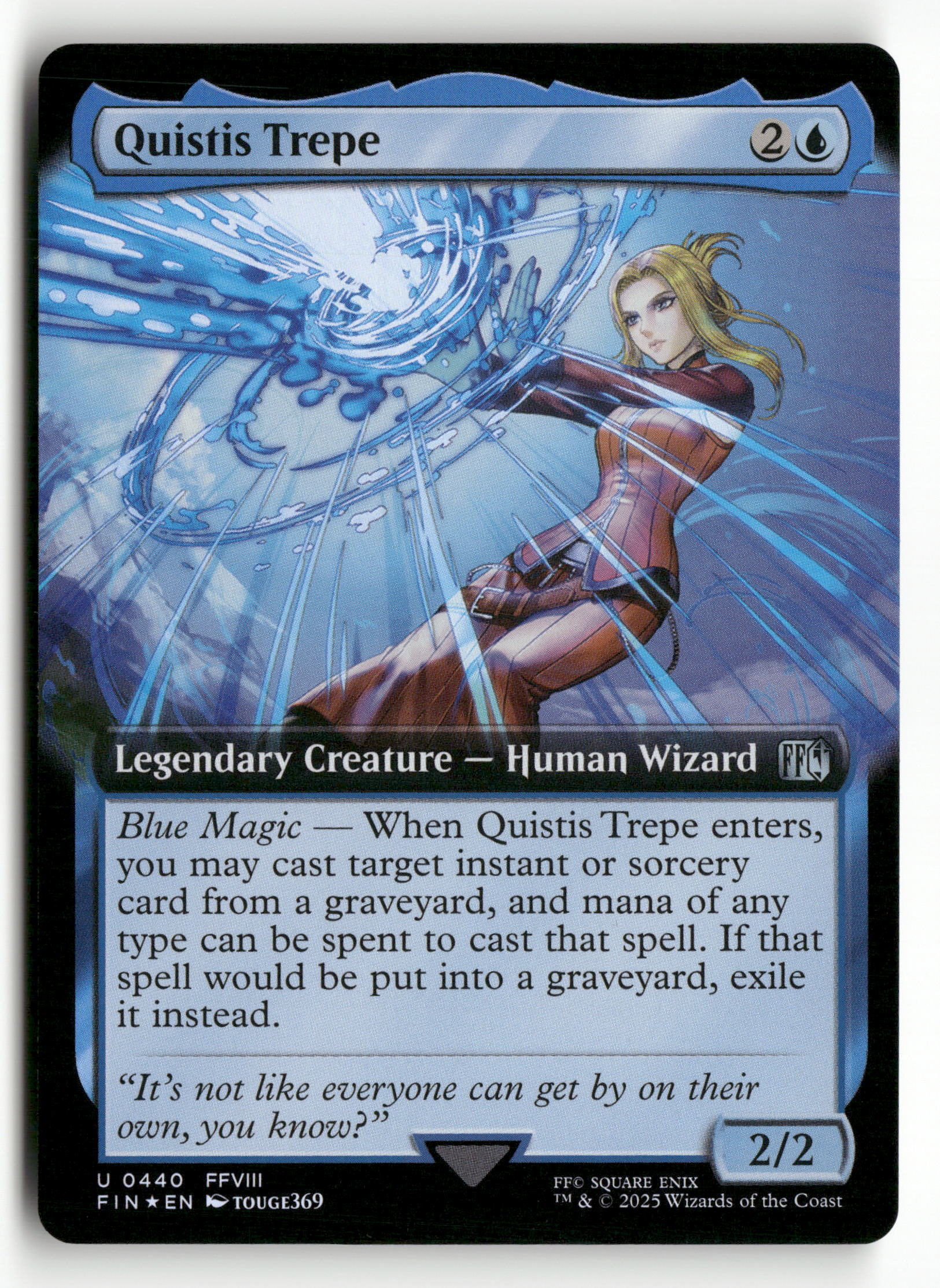 2025 MTG Magic Final Fantasy 0440 Quistis Trepe Extended Art FOIL 2025 MTG Magic Final Fantasy 0440 Quistis Trepe Extended Art FOIL