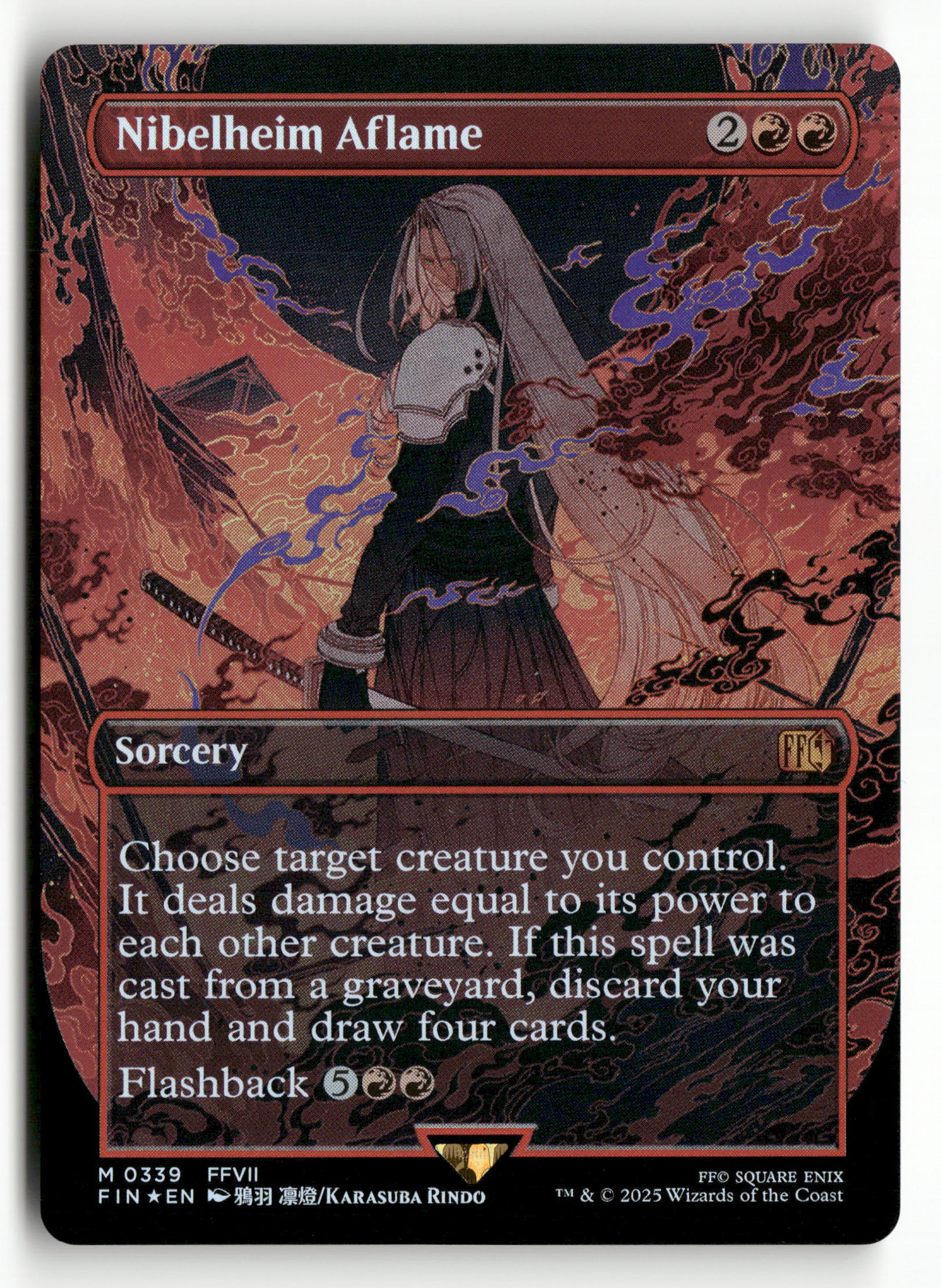 mtg final fantasy nibelheim aflame 2025 MTG Magic Final Fantasy 0339 Nibelheim Aflame Borderless FOIL