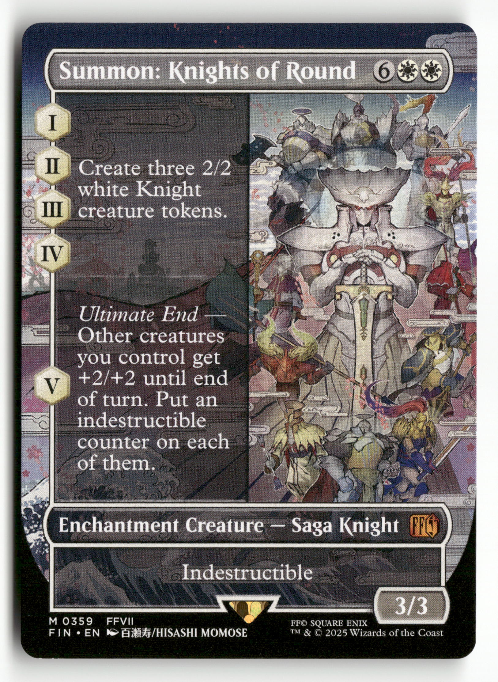 2025 MTG Magic Final Fantasy 0359 Summon: Knights of Round Borderless 2025 MTG Magic Final Fantasy 0359 Summon: Knights of Round Borderless
