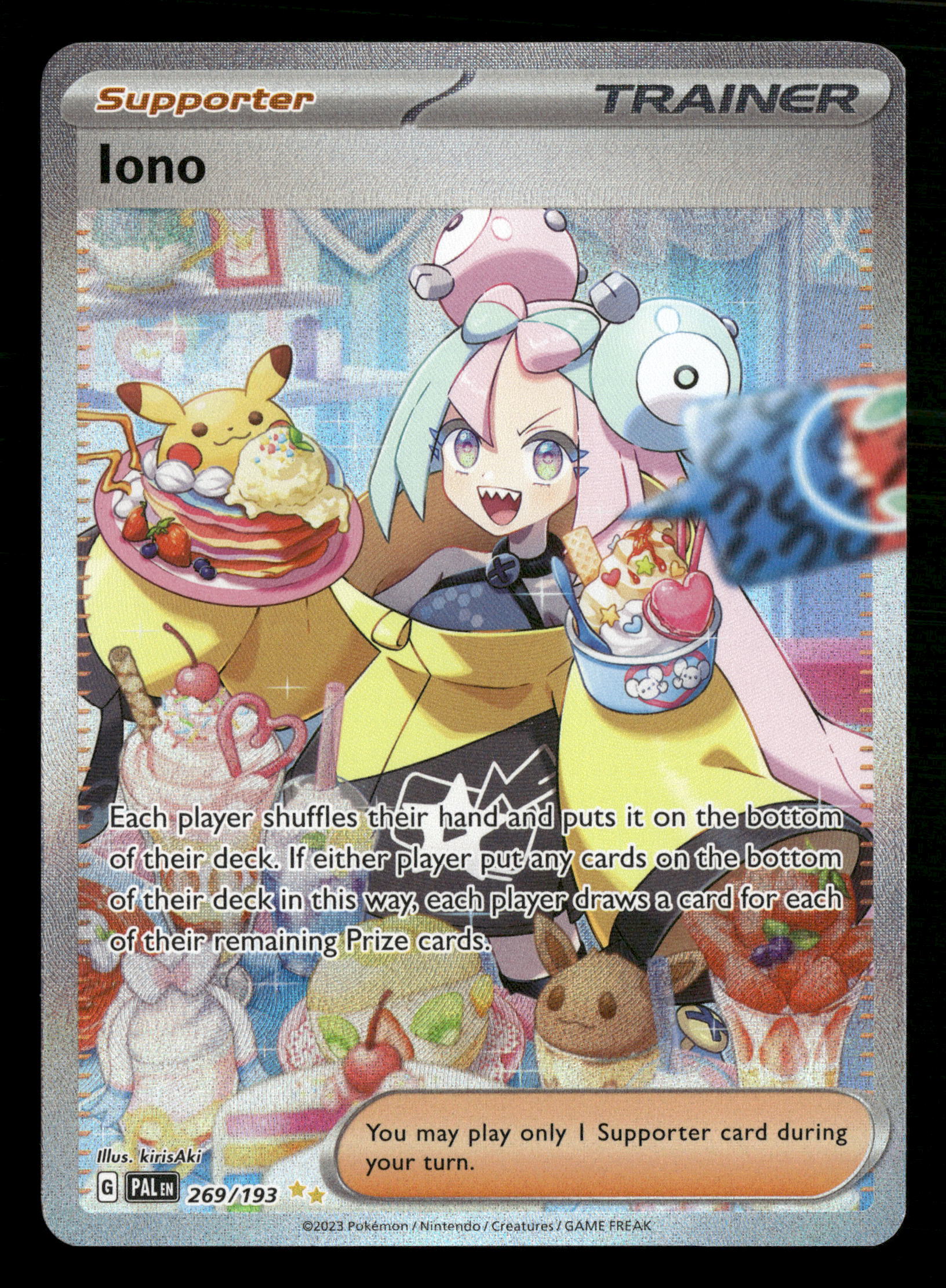 2023 Pokemon SV Paldea Evolved 269/193 Iono Special Illustration Rare 2023 Pokemon SV Paldea Evolved 269/193 Iono Special Illustration Rare