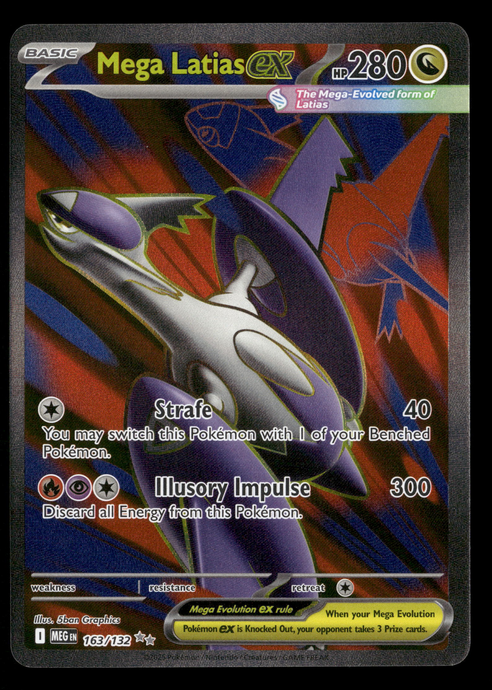 2025 Pokemon Mega Evolutions Base 163/132 Mega Latias ex