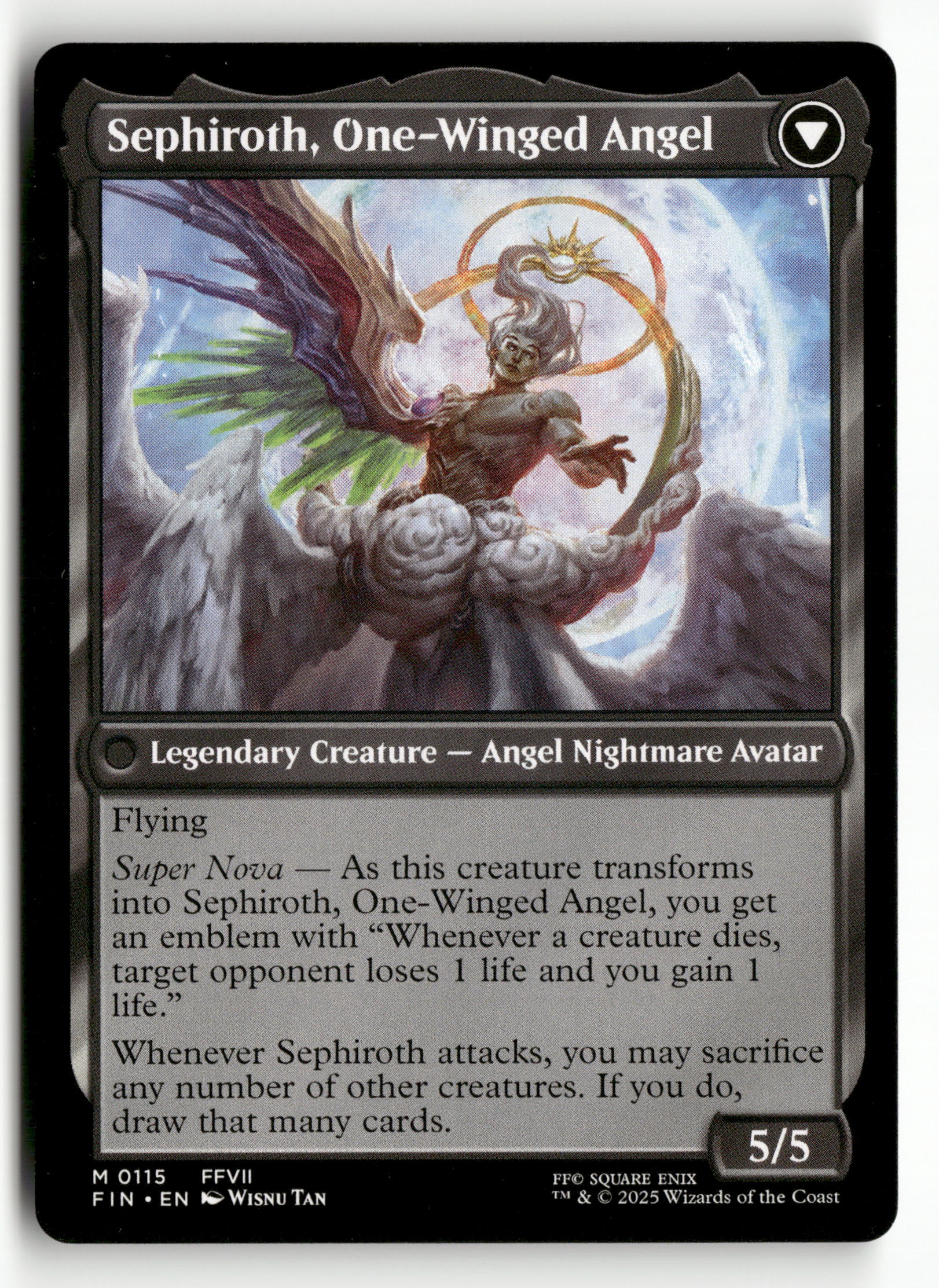 2025 MTG Magic Final Fantasy 0115 Sephiroth, Fabled SOLDIER 2025 MTG Magic Final Fantasy 0115 Sephiroth, Fabled SOLDIER
