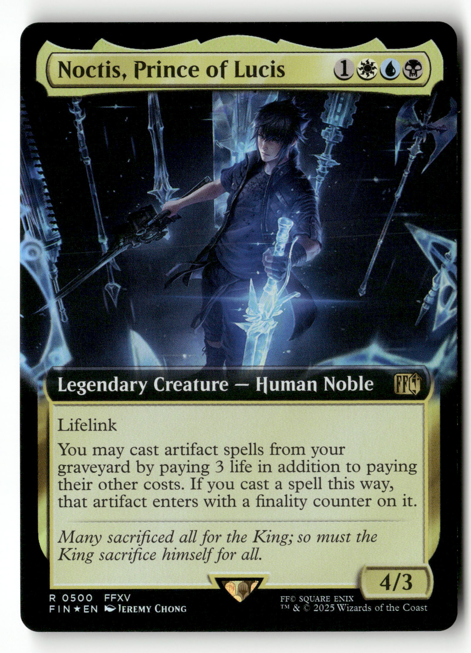 2025 MTG Magic Final Fantasy 0500 Noctis, Prince of Lucis (Extended) ( 2025 MTG Magic Final Fantasy 0500 Noctis, Prince of Lucis (Extended) (