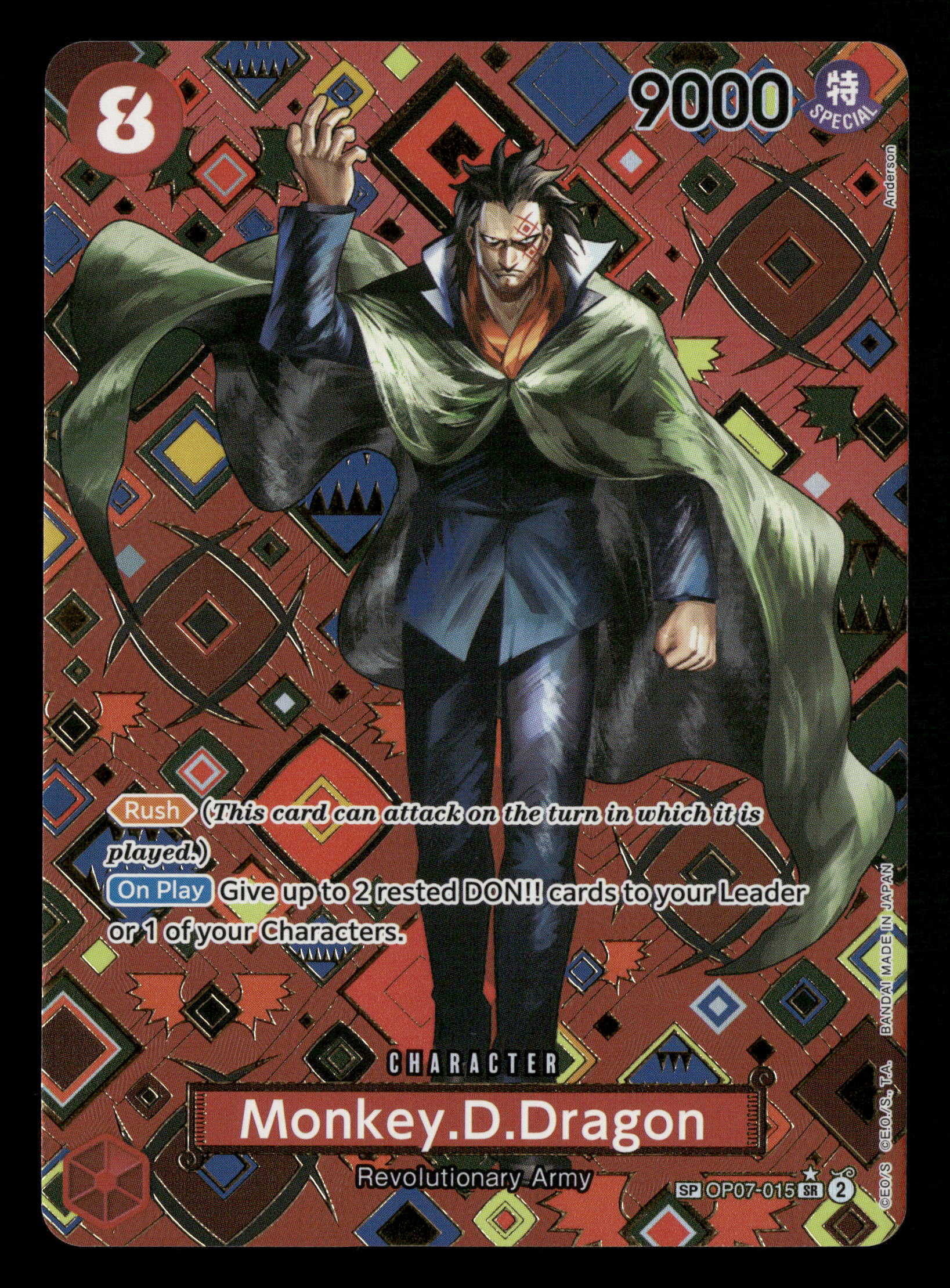 One Piece TCG OP07-015 Monkey.D.Dragon SP Alternate Art (OP09) One Piece TCG OP07-015 Monkey.D.Dragon SP Alternate Art (OP09)