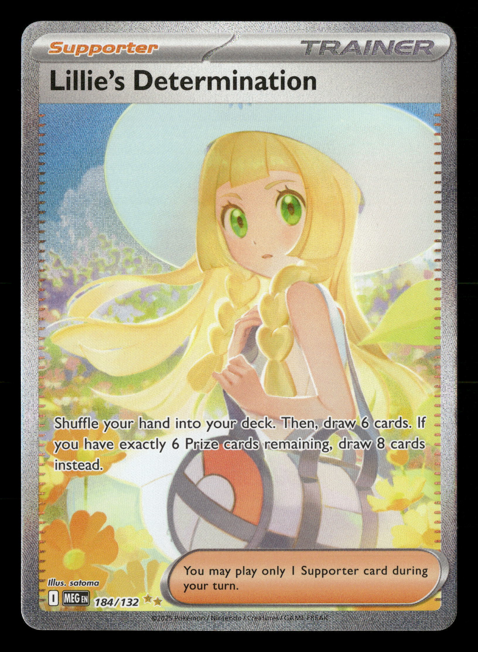 2025 Pokemon Mega Evolutions 184/132 Lillie's Determination Special Il