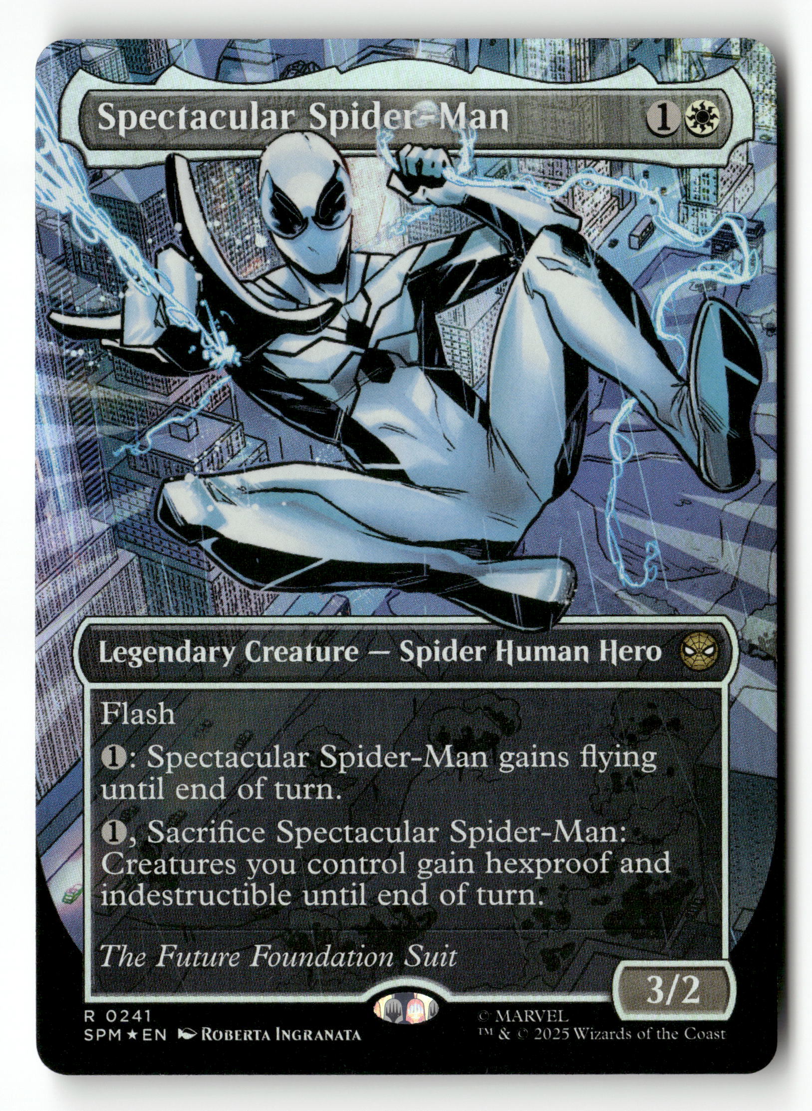 2025 MTG Magic Spider-Man 0241 Spectacular Spiderman Borderless Textur 2025 MTG Magic Spider-Man 0241 Spectacular Spiderman Borderless Textur
