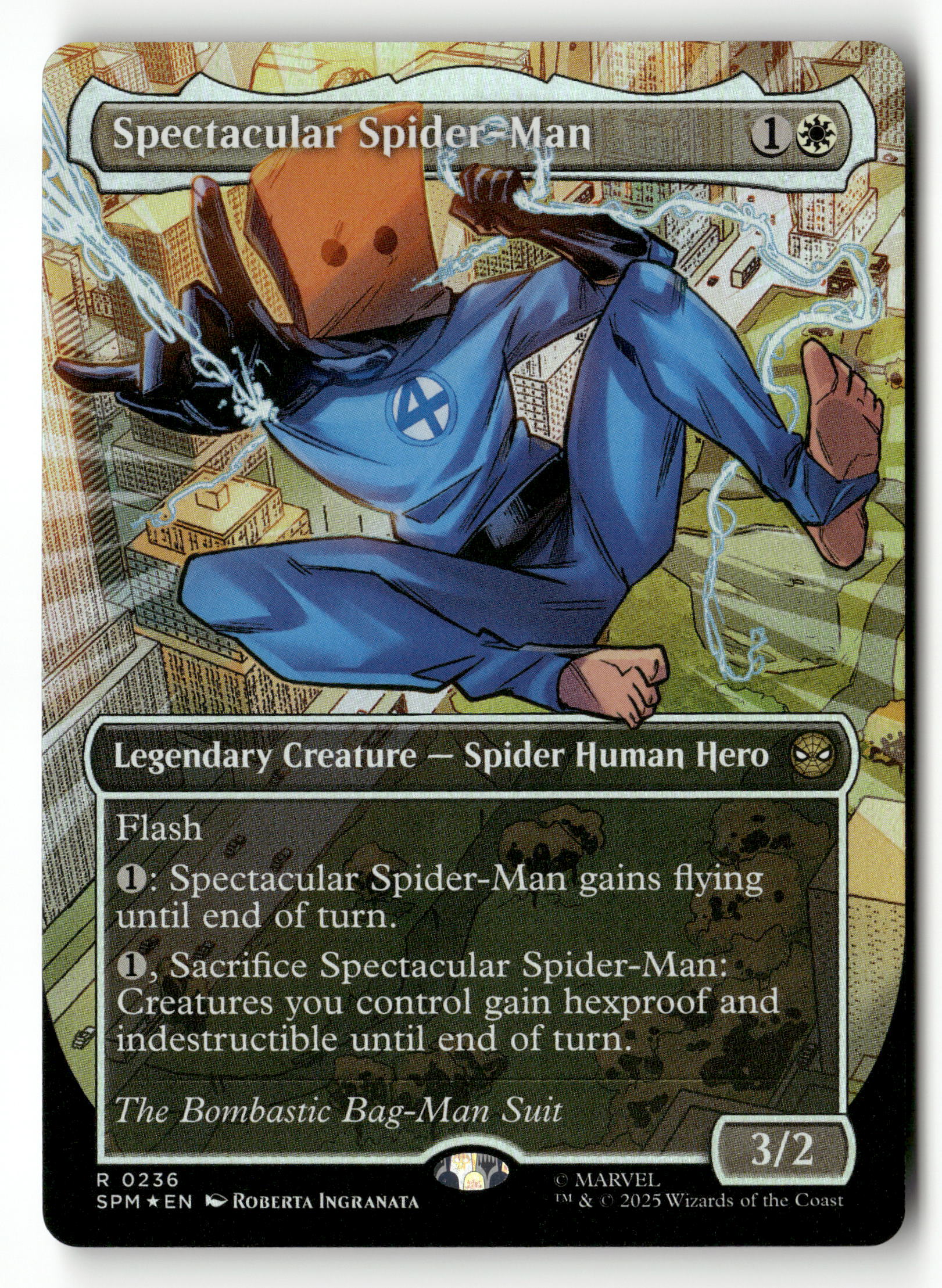 2025 MTG Magic Spider-Man 0236 Spectacular Spiderman Borderless Textur 2025 MTG Magic Spider-Man 0236 Spectacular Spiderman Borderless Textur