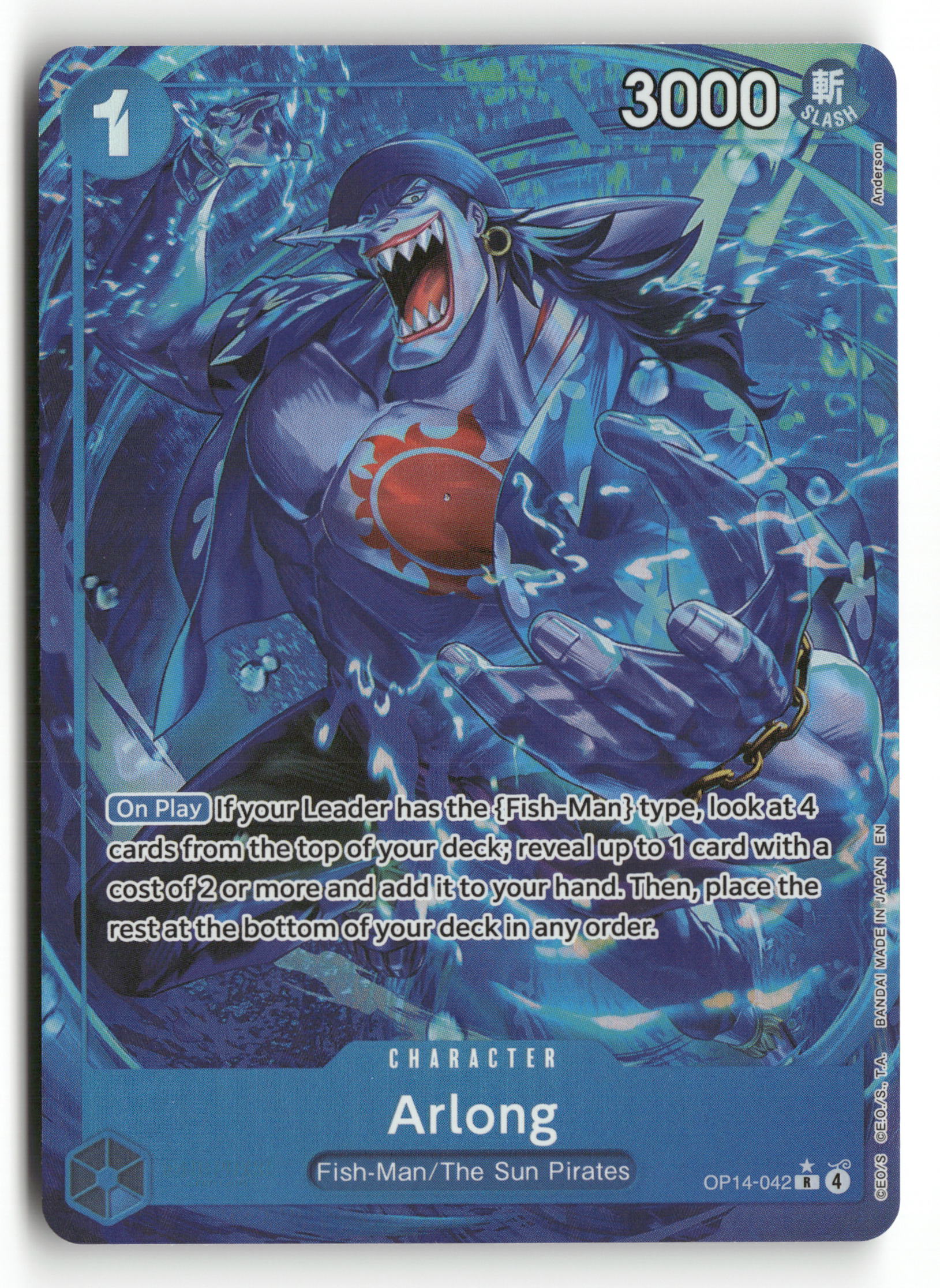 One Piece TCG The Azure Sea's Seven OP14-042 Arlong Alternative Art