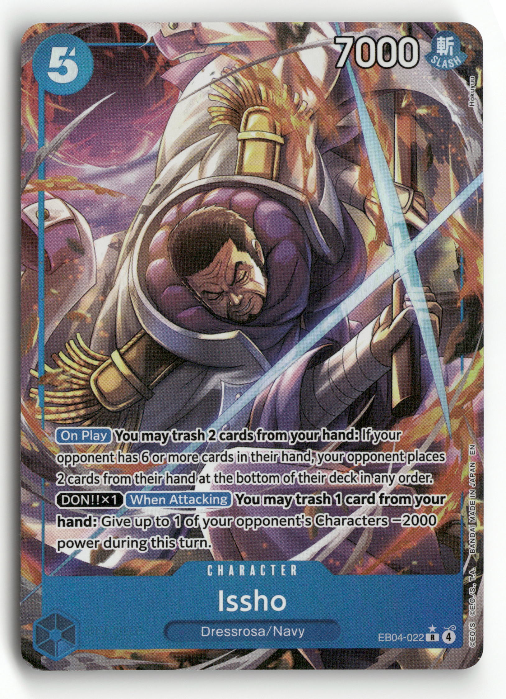 One Piece TCG The Azure Sea's Seven EB04-022 Issho Rare Alternative Ar