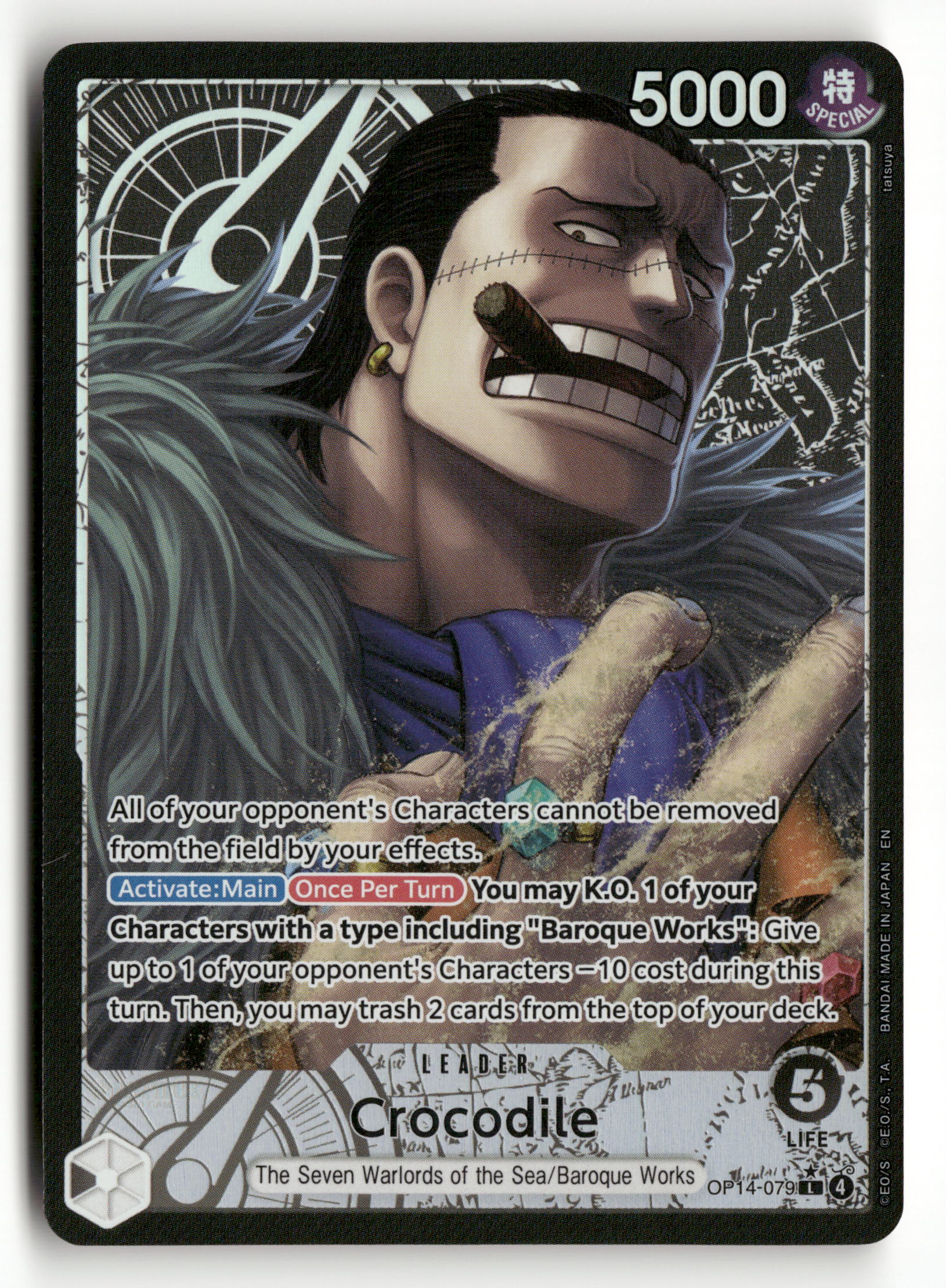 Crocodile Alternate Art Leader OP14-079 The Azure Seven Sea's One Piec