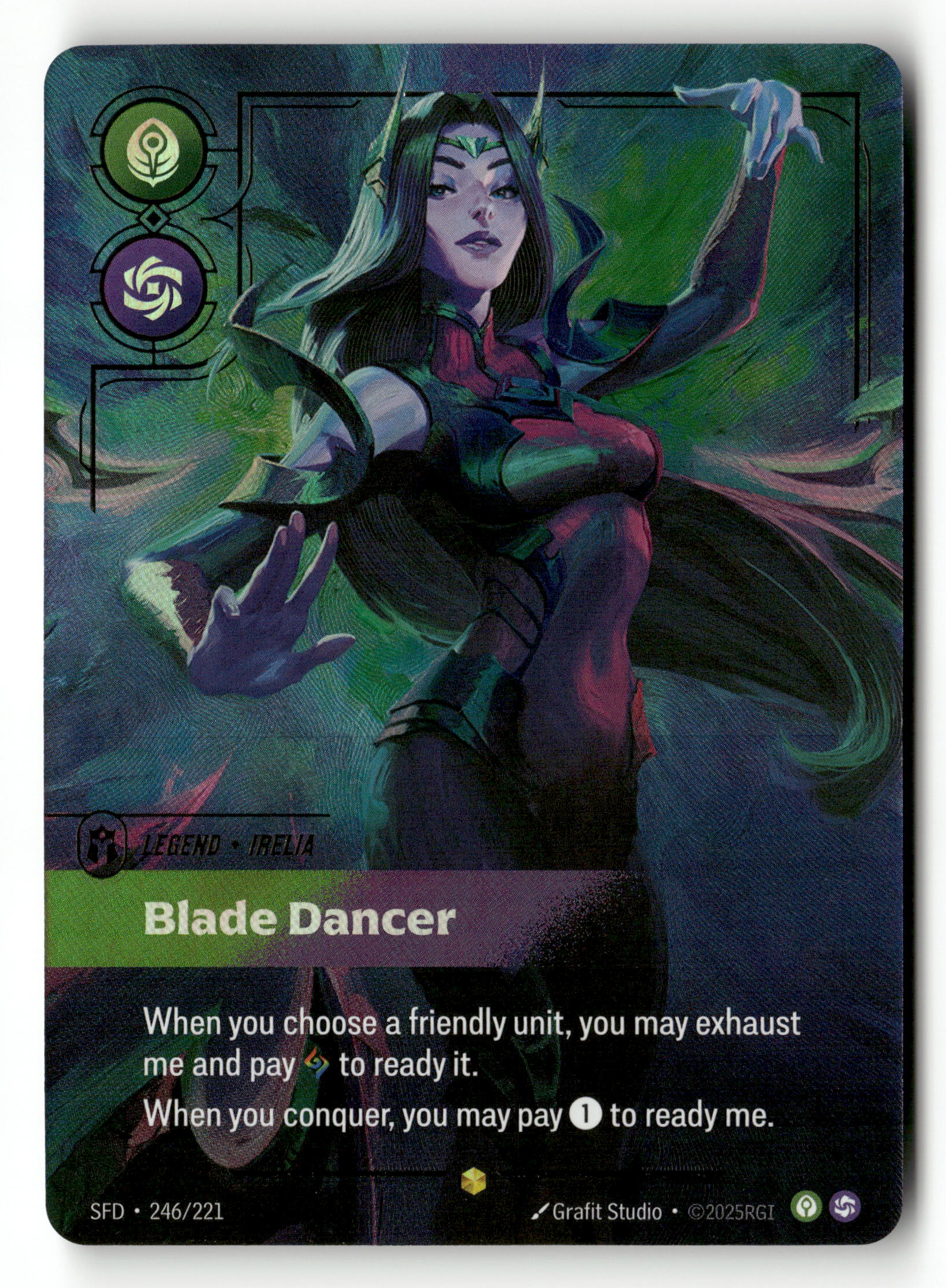 Riftbound TCG Spiritforged #246/221 Irelia - Blade Dancer (Overnumbere