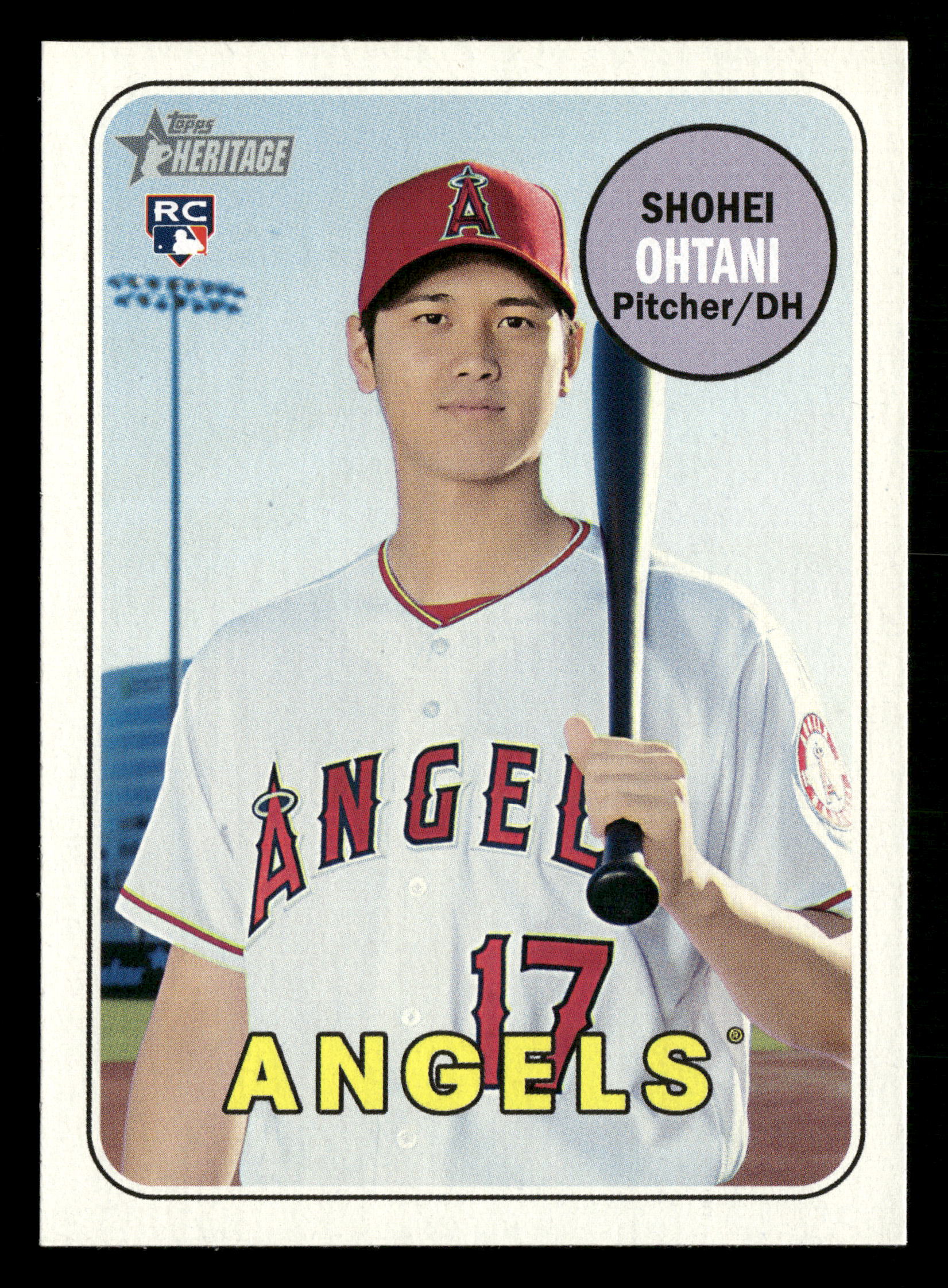 2018 Topps Heritage Baseball #600 Shohei Ohtani RC Base