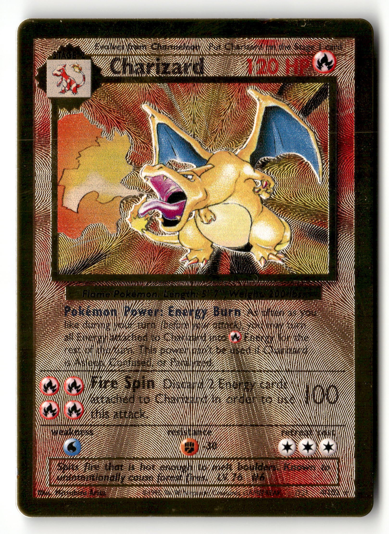 Pokemon Celebrations Gold Charizard Metal Card 4/102 Pokemon Celebrations Gold Charizard Metal Card 4/102