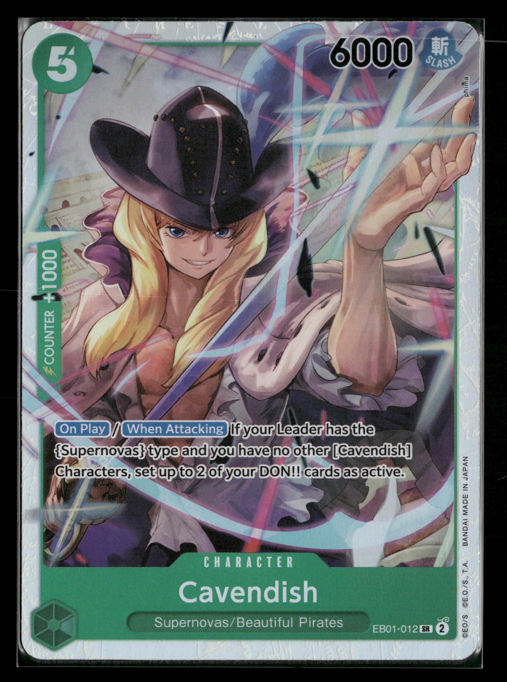 cavendish one piece card game One Piece TCG EB01-012 Cavendish SR