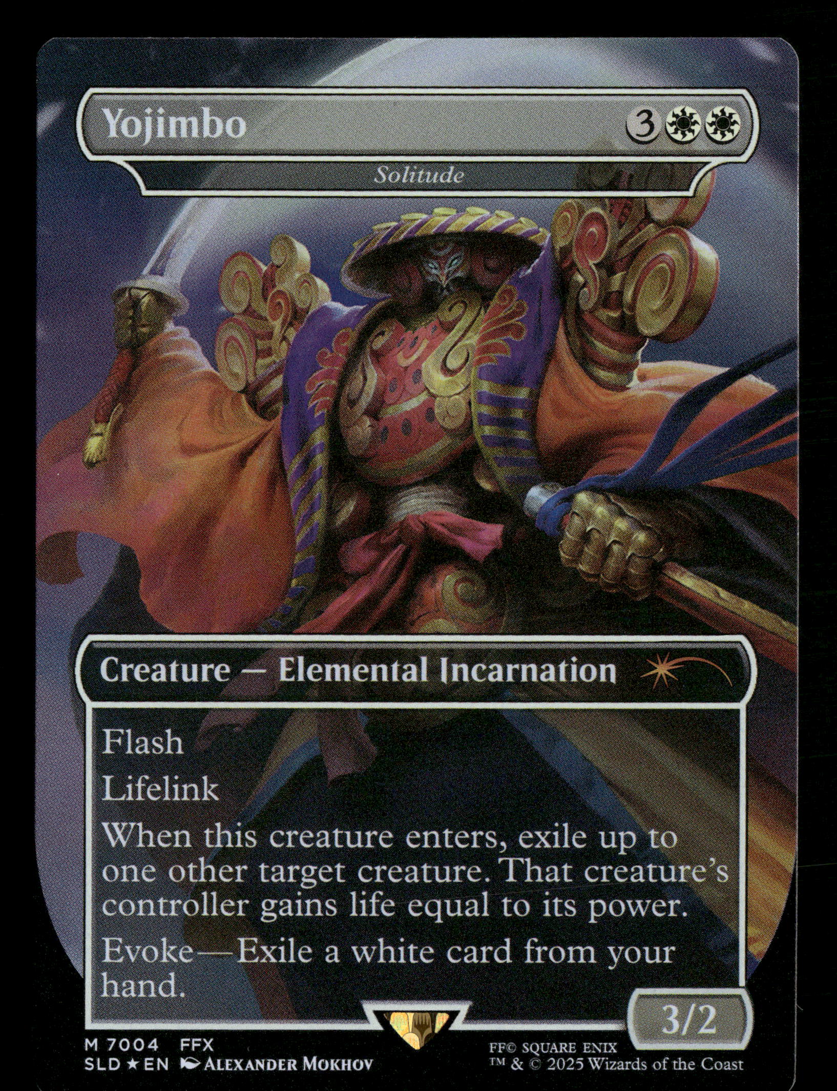 mtg final fantasy yojimbo 2025 MTG Magic Final Fantasy Secret Lair 7004 Yojimbo (Solitude) FOIL