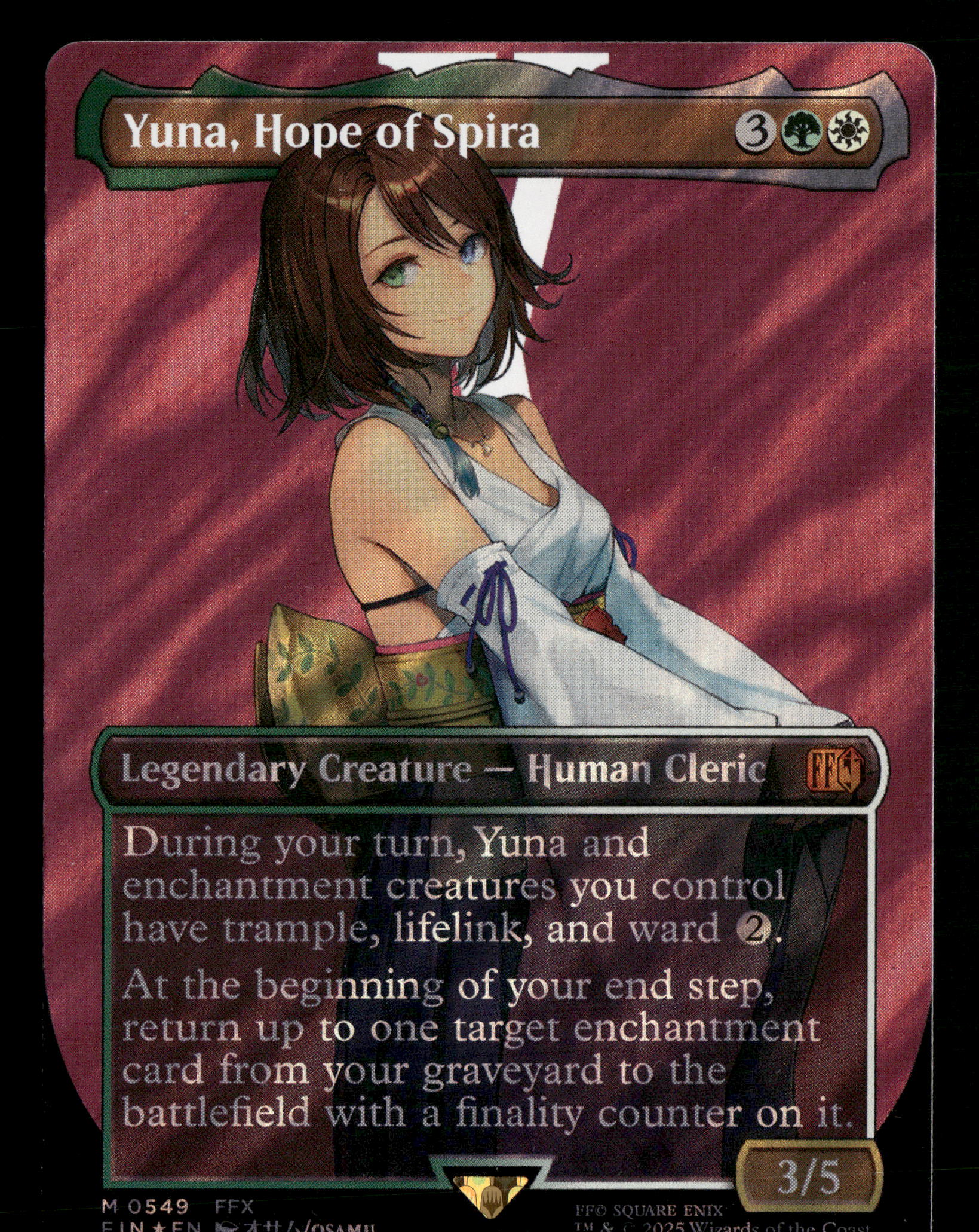 2025 MTG Final Fantasy 0549 Yuna, Hope of Spira Surge Foil 2025 MTG Final Fantasy 0549 Yuna, Hope of Spira Surge Foil