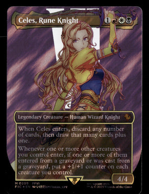2025 MTG Magic Final Fantasy 0209 Celes, Rune Knight Surge FOIL