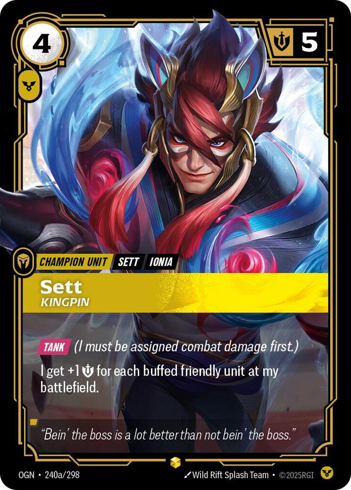 Sett - Kingpin 240a/298 (Origins)  - Foil